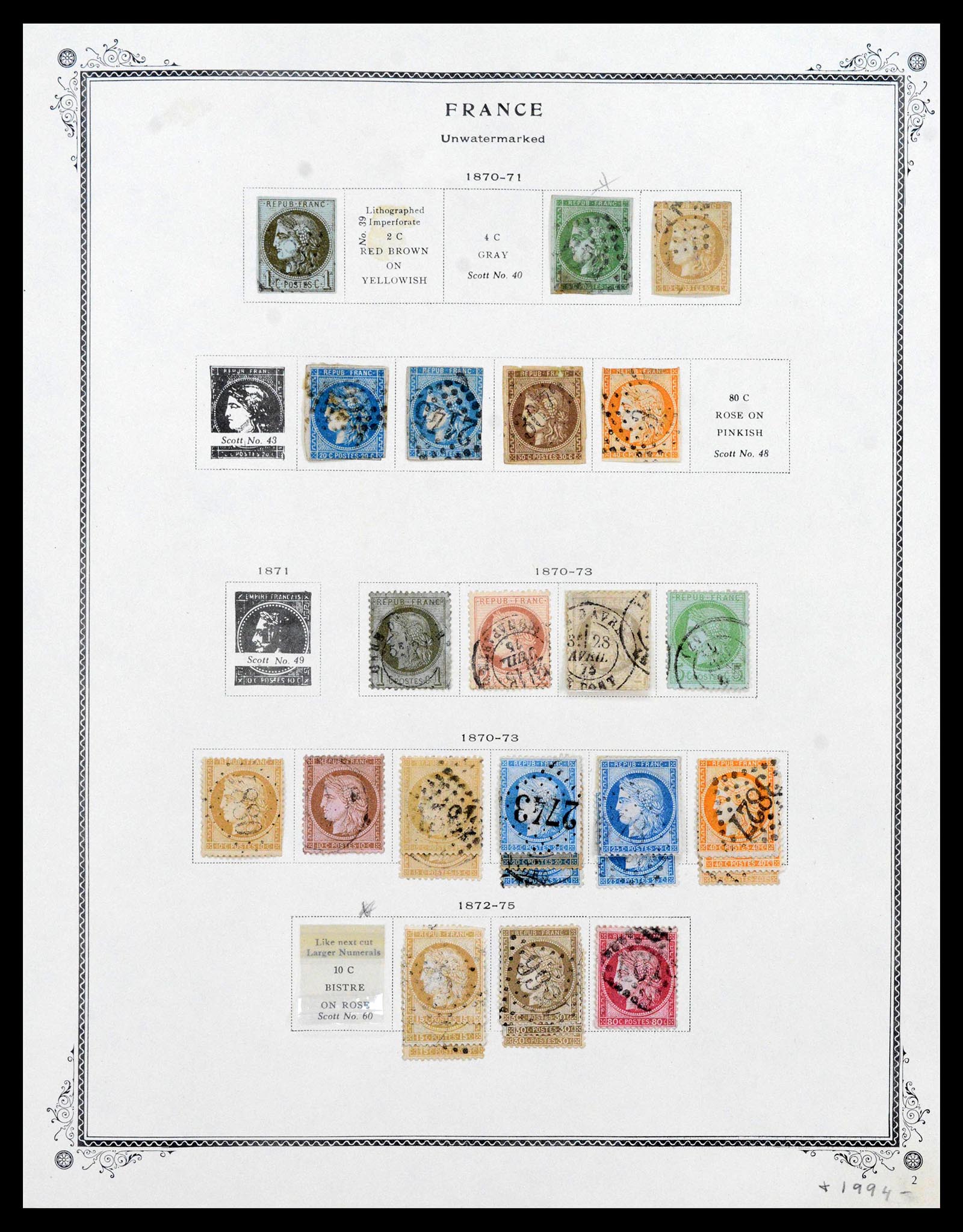 39154 0002 - Stamp collection 39154 France 1849-1984.