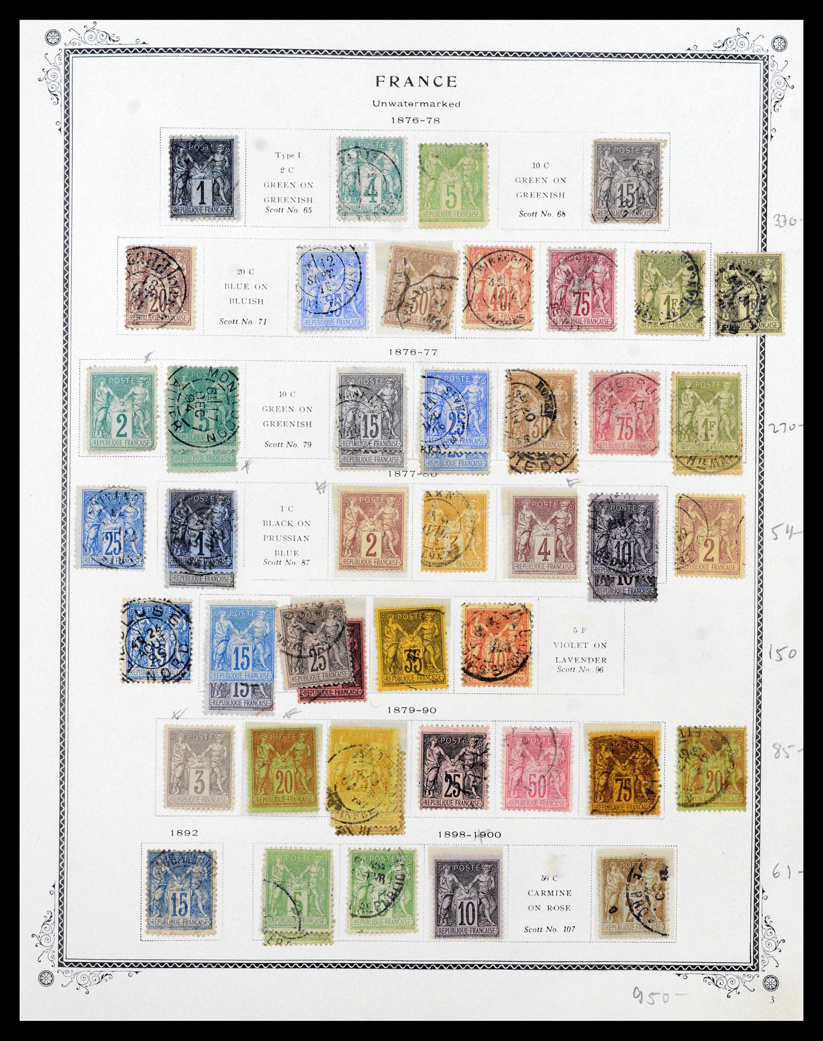 39154 0003 - Stamp collection 39154 France 1849-1984.