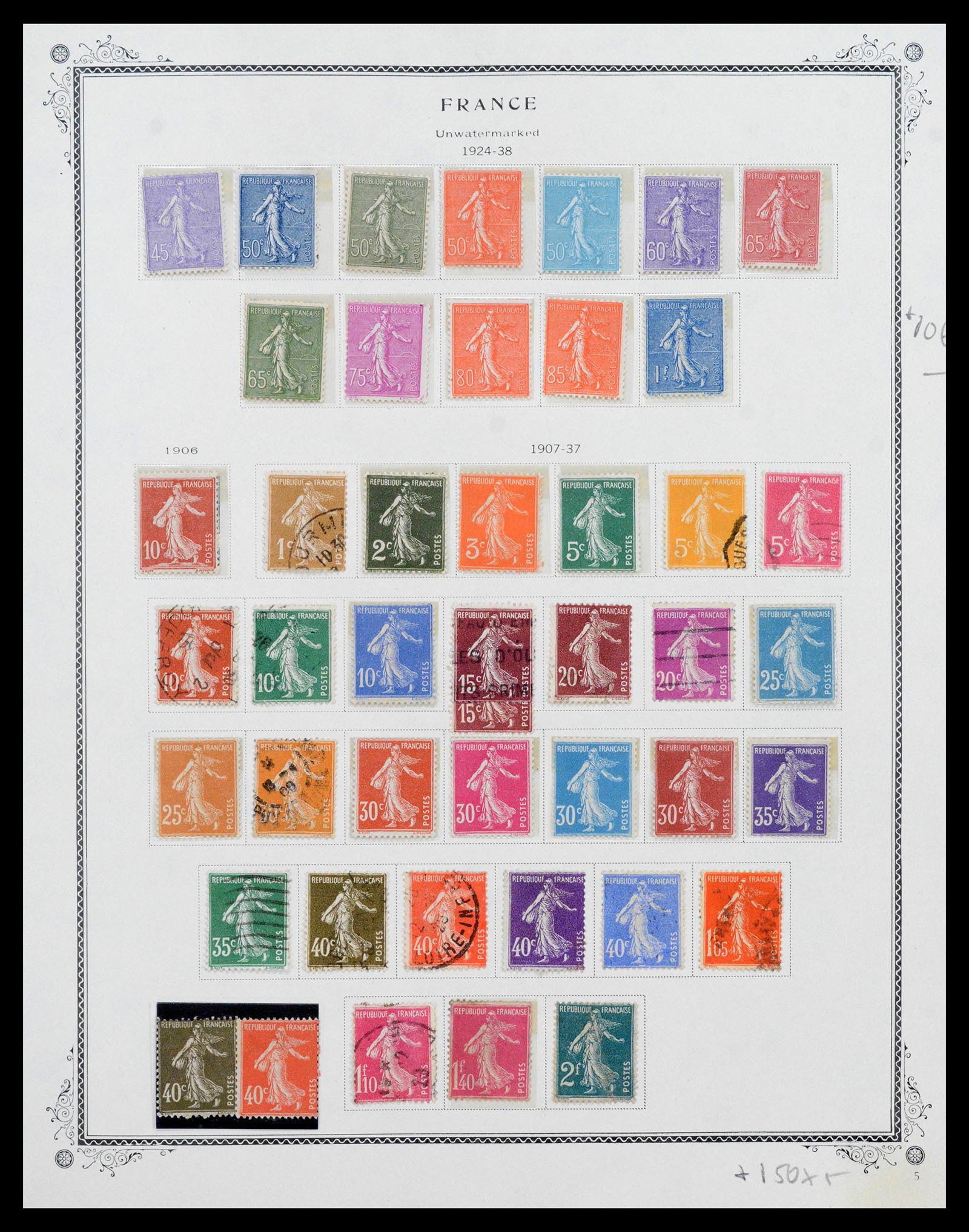 39154 0005 - Stamp collection 39154 France 1849-1984.