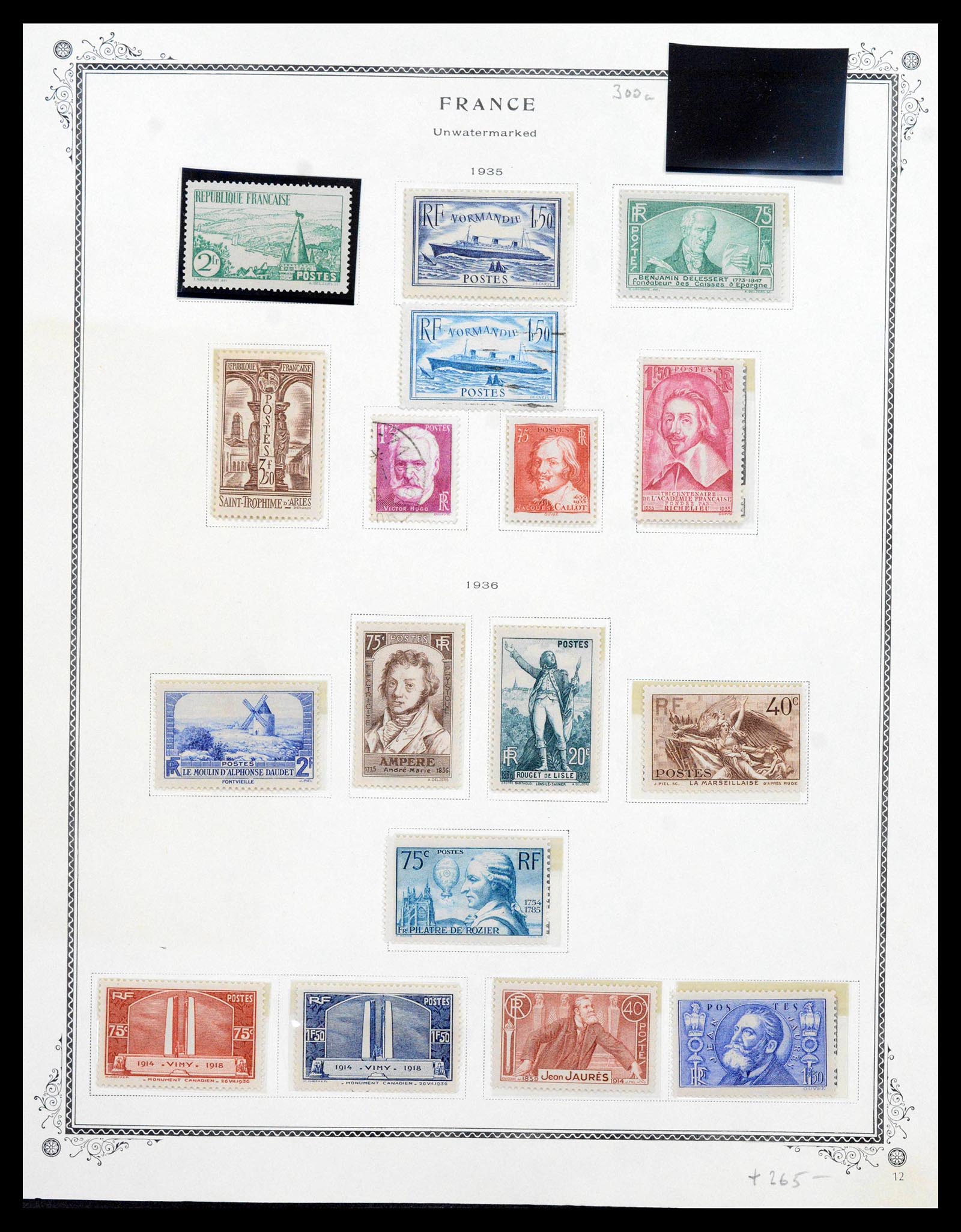 39154 0012 - Stamp collection 39154 France 1849-1984.