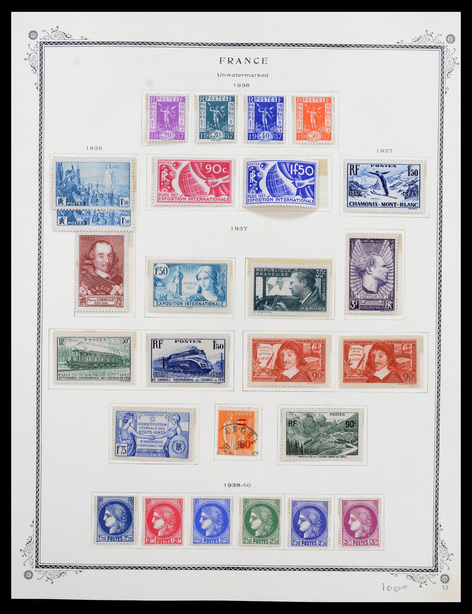 39154 0014 - Stamp collection 39154 France 1849-1984.