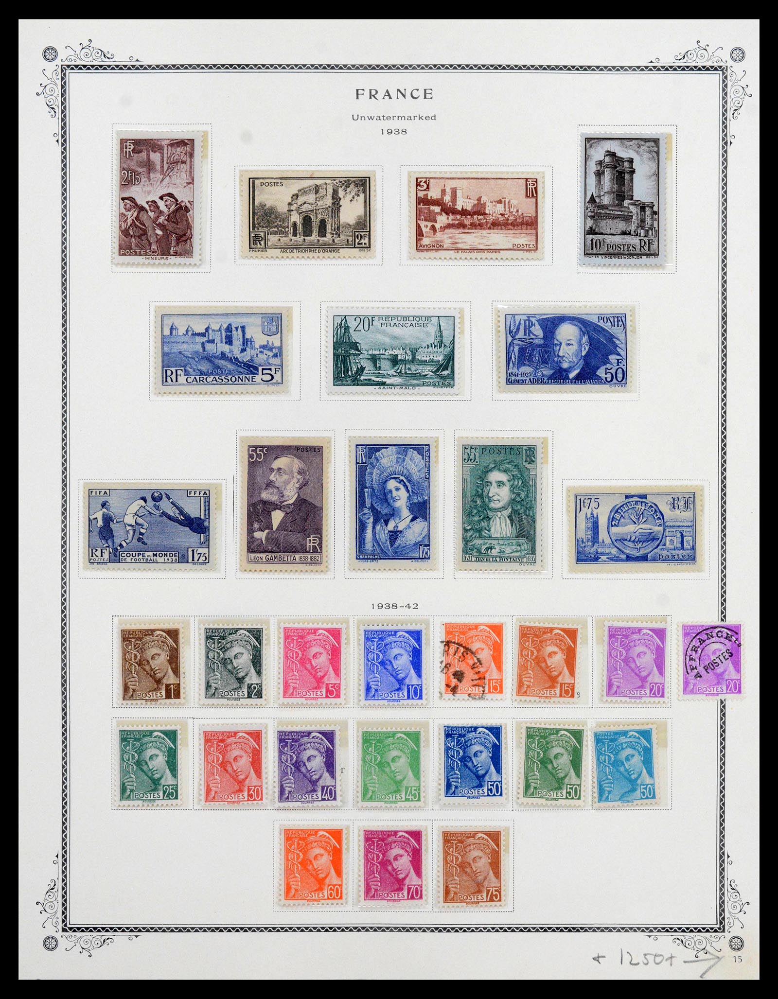 39154 0015 - Stamp collection 39154 France 1849-1984.