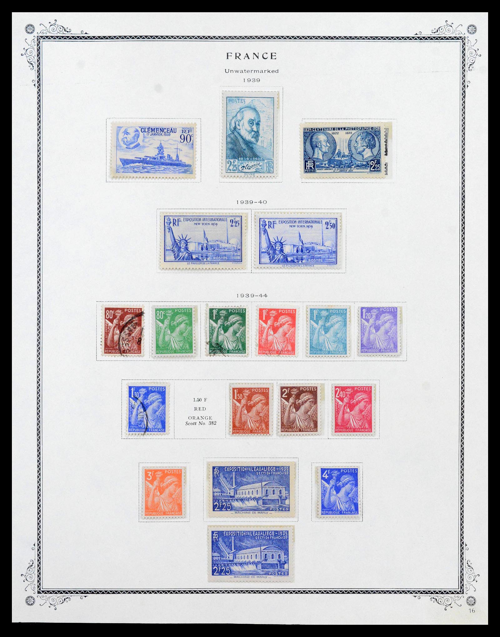 39154 0016 - Stamp collection 39154 France 1849-1984.