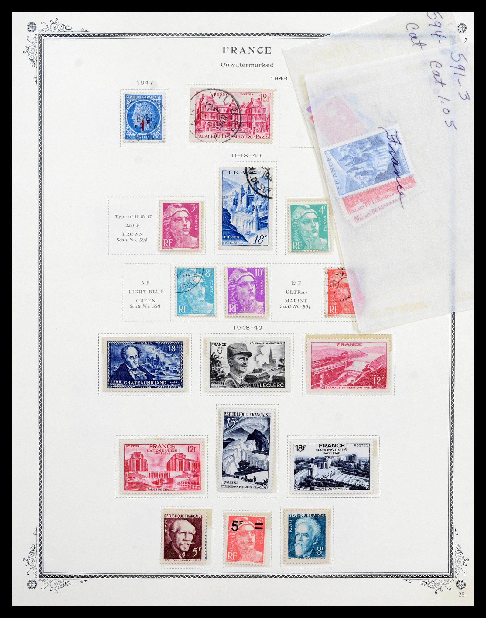 39154 0027 - Stamp collection 39154 France 1849-1984.