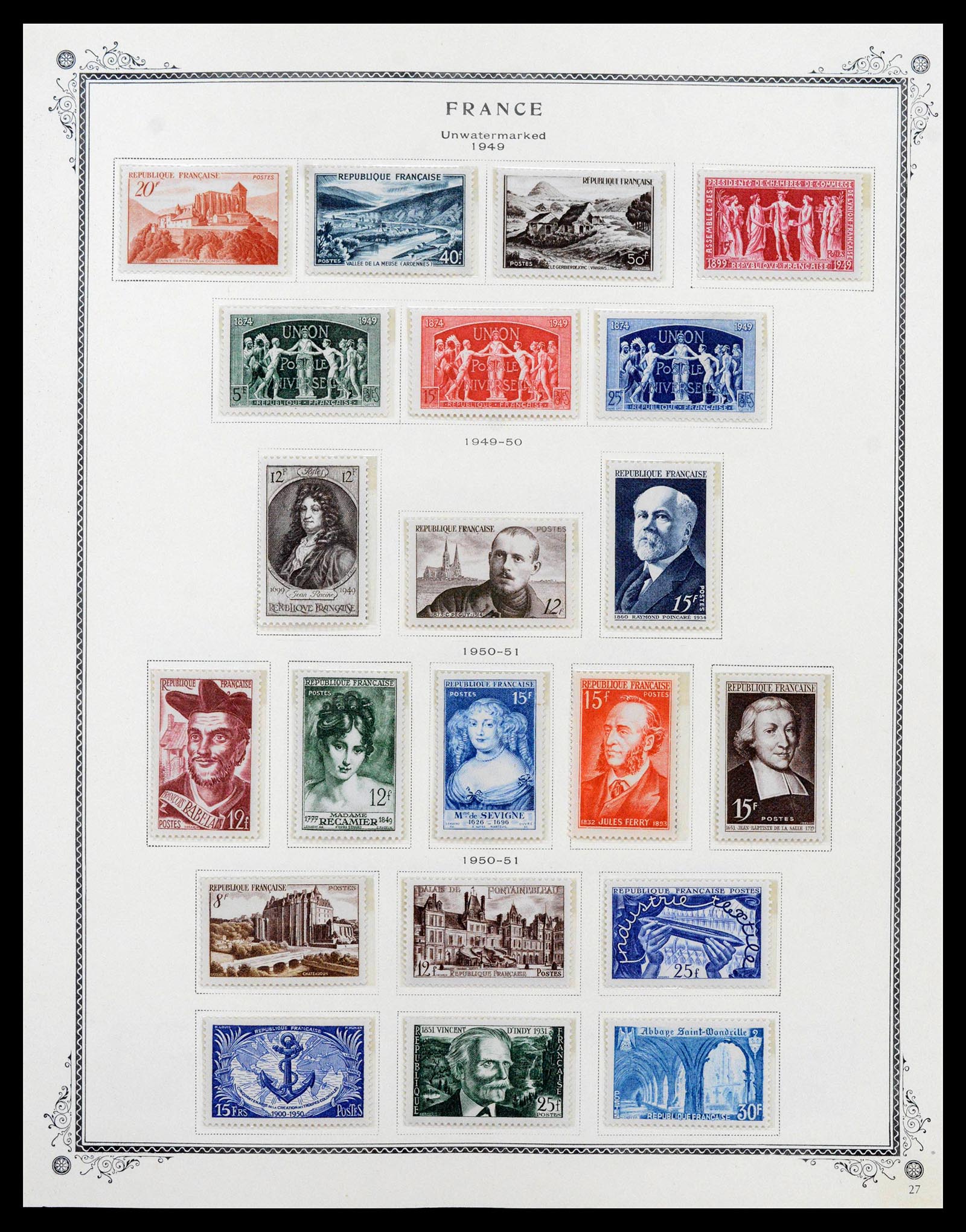 39154 0029 - Stamp collection 39154 France 1849-1984.