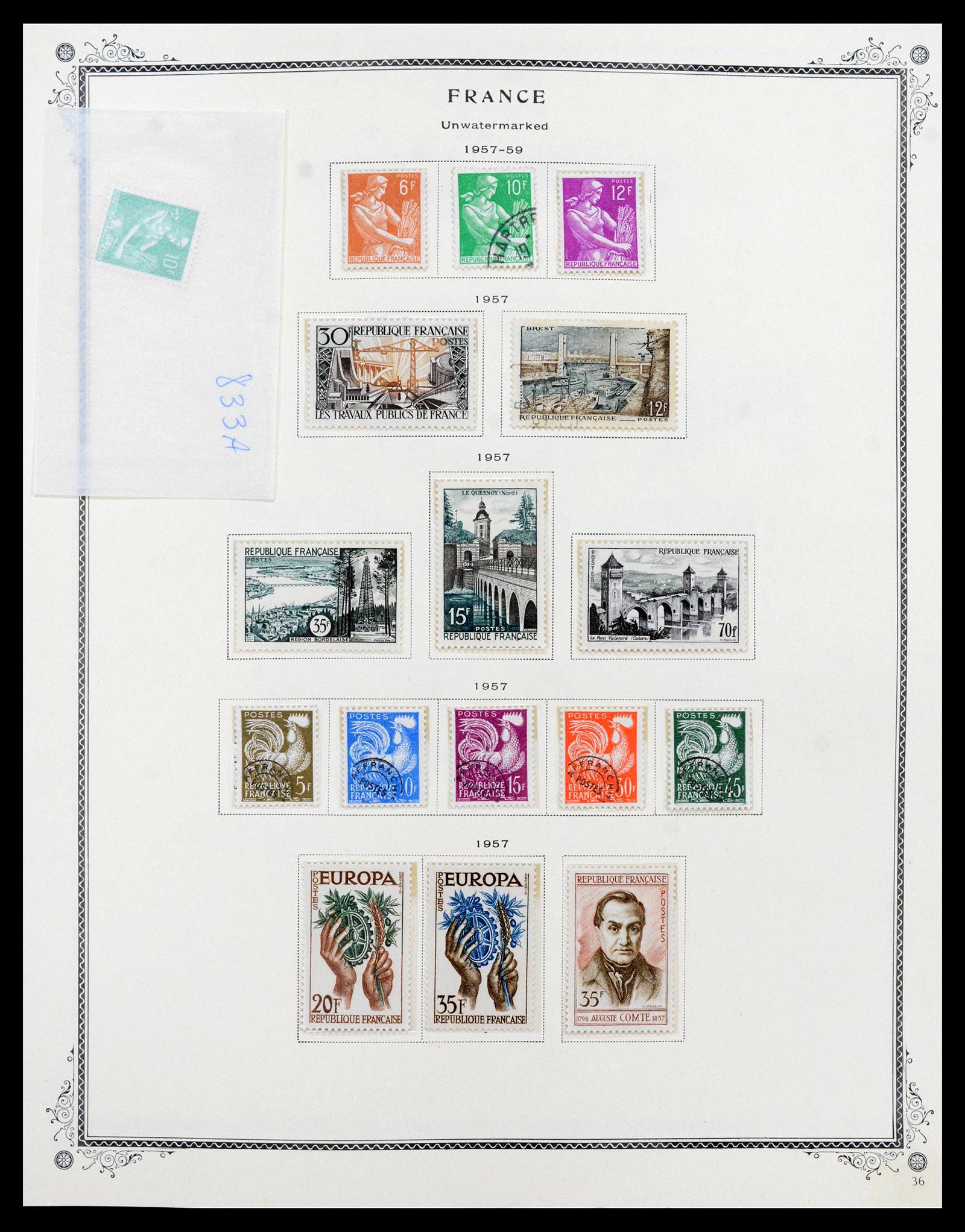 39154 0041 - Postzegelverzameling 39154 Frankrijk 1849-1984.