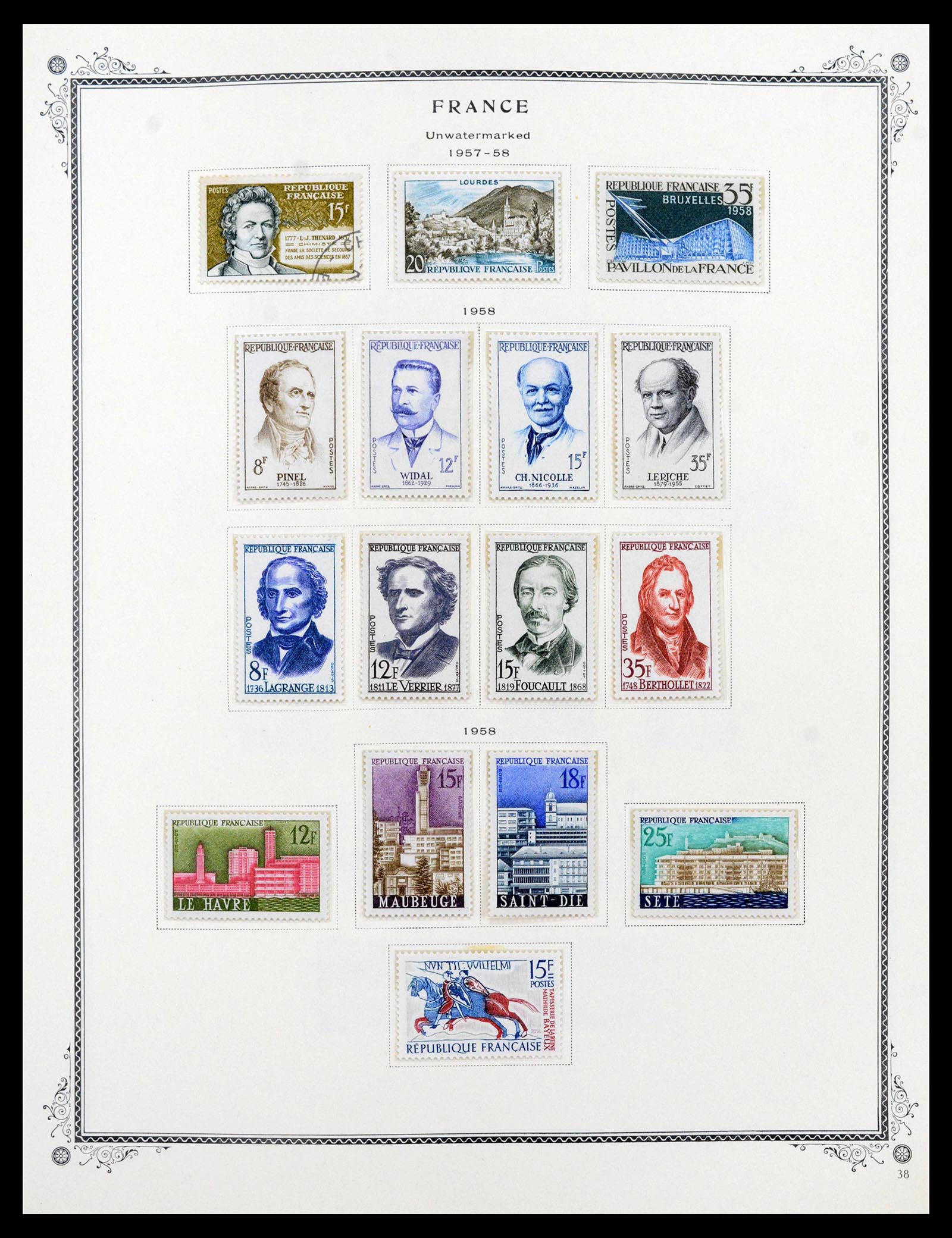 39154 0043 - Stamp collection 39154 France 1849-1984.