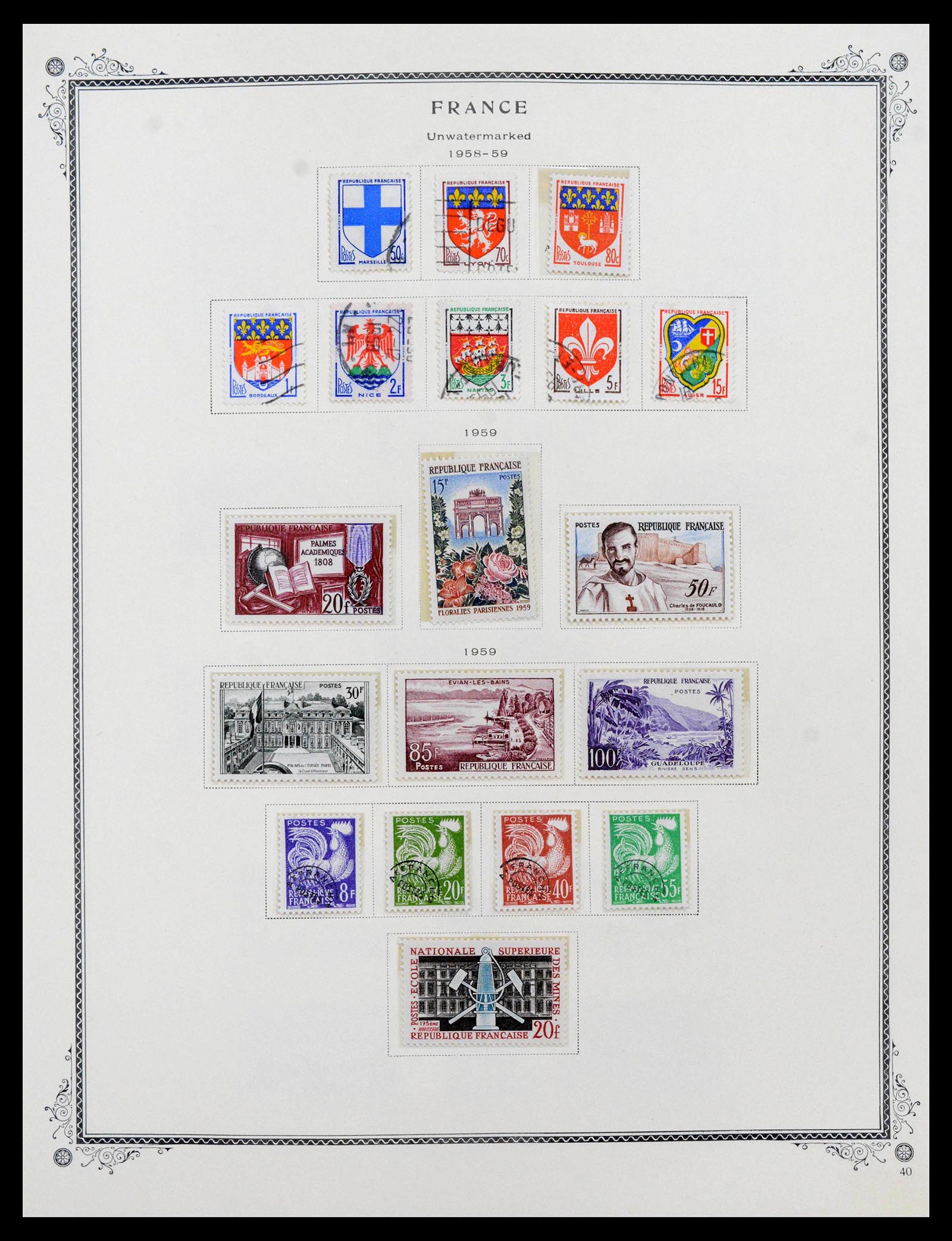 39154 0045 - Postzegelverzameling 39154 Frankrijk 1849-1984.