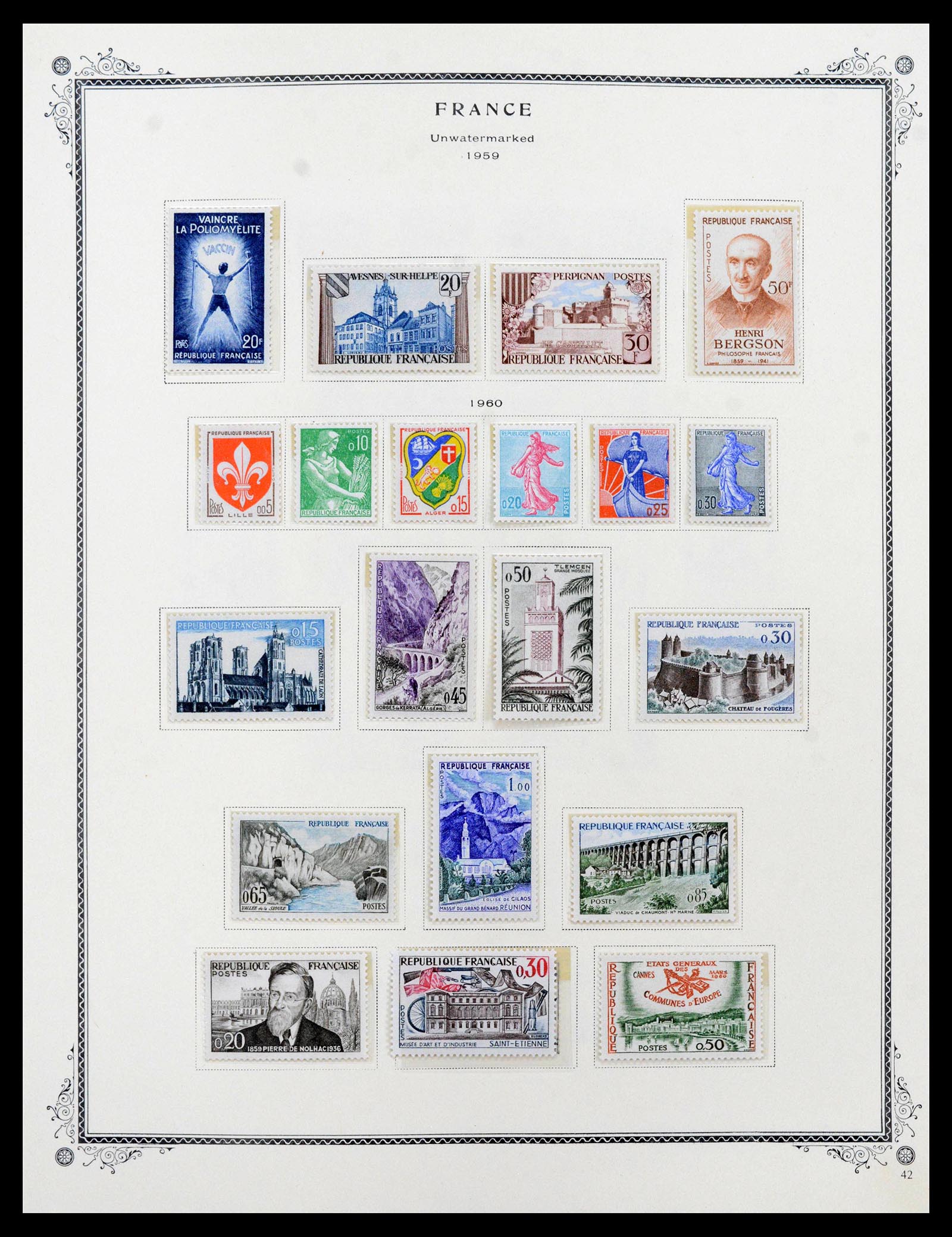 39154 0047 - Postzegelverzameling 39154 Frankrijk 1849-1984.