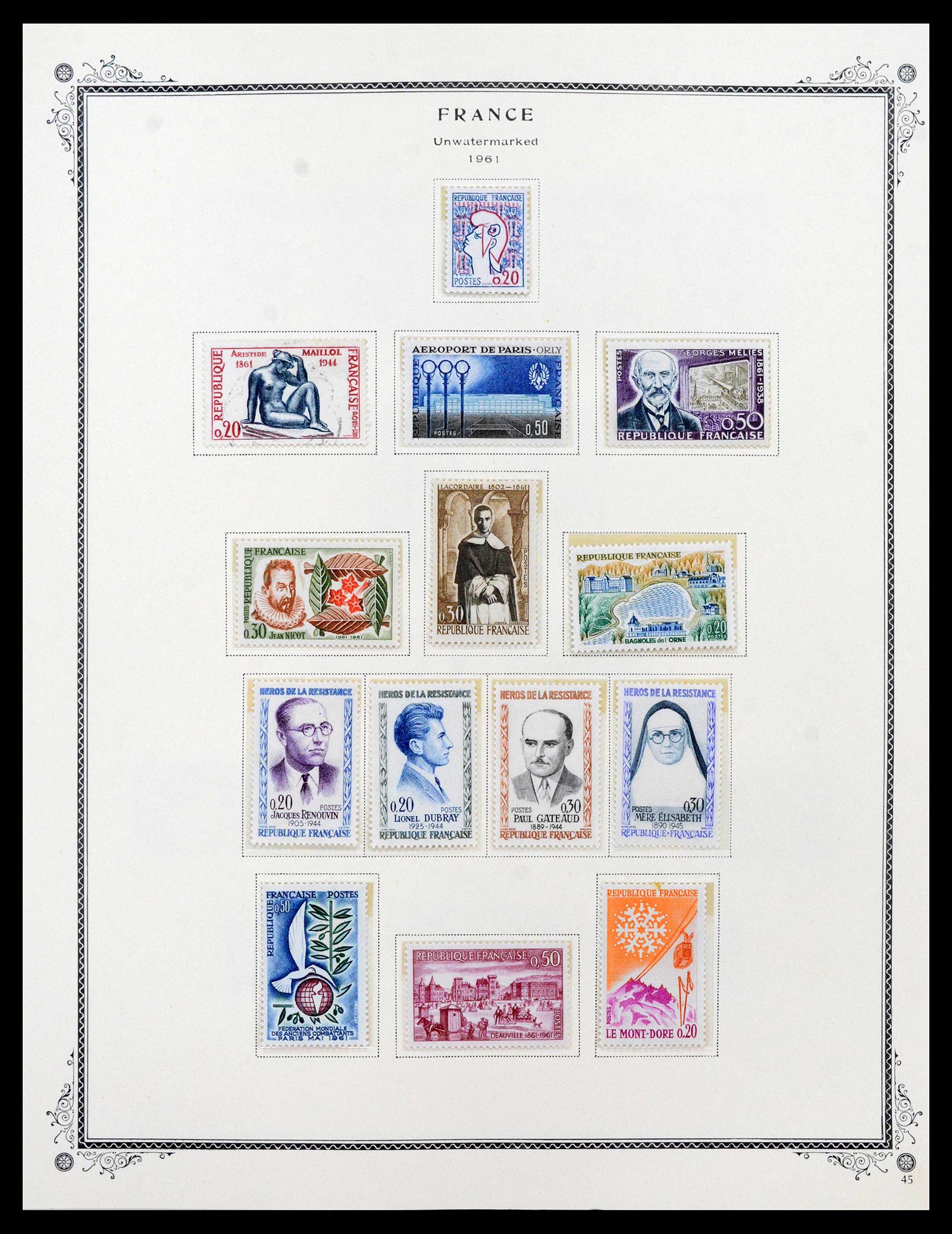 39154 0050 - Stamp collection 39154 France 1849-1984.
