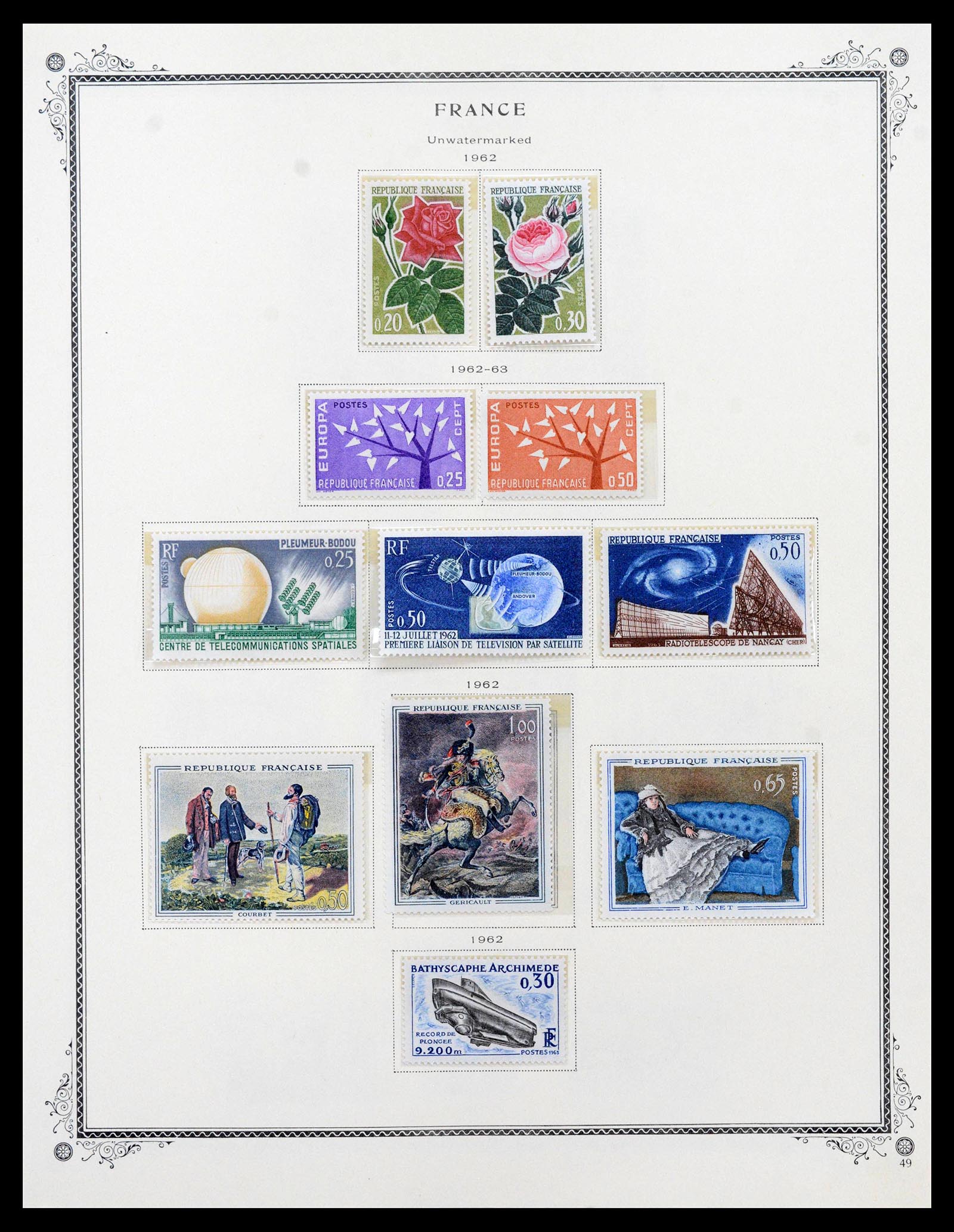 39154 0054 - Postzegelverzameling 39154 Frankrijk 1849-1984.