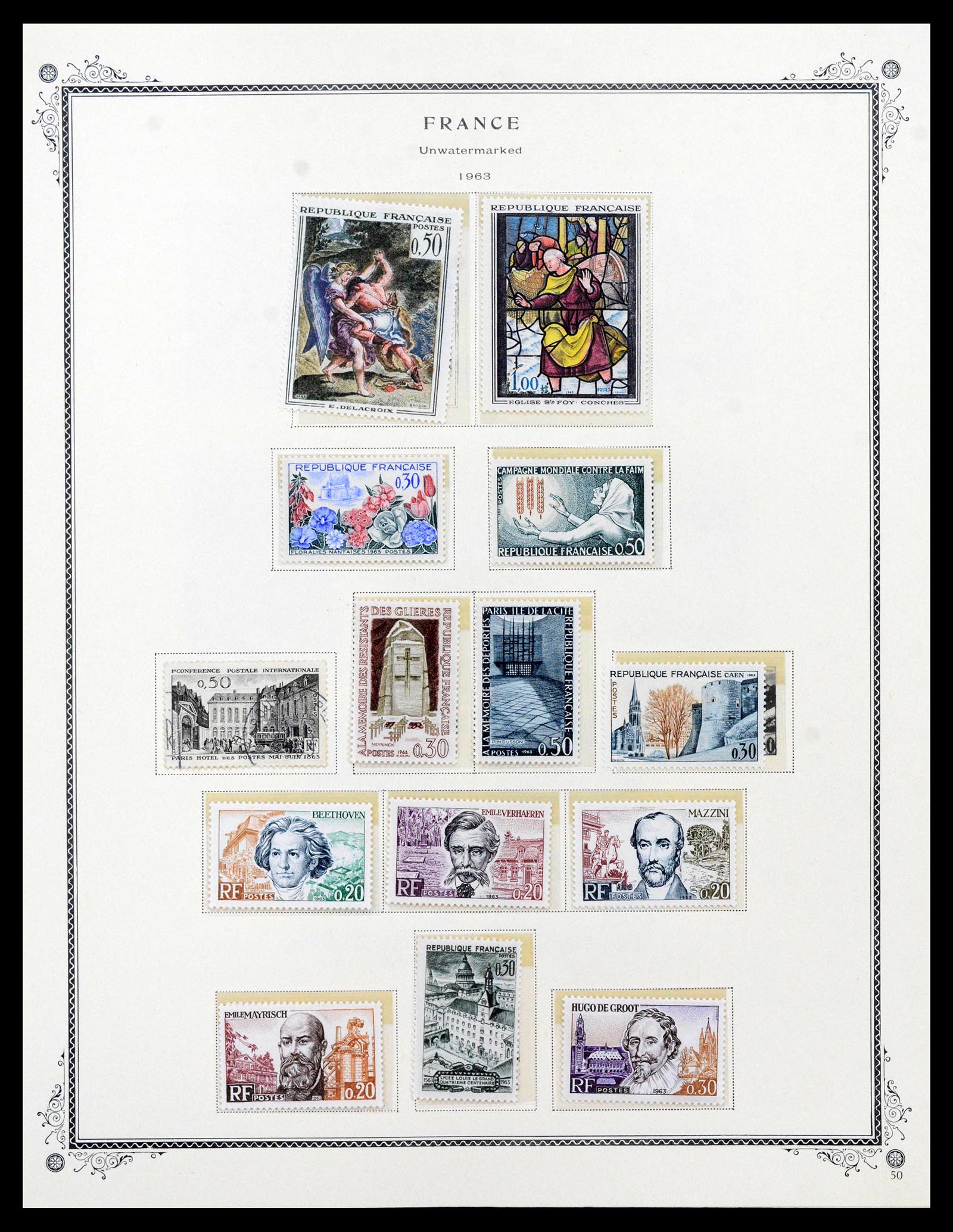 39154 0055 - Postzegelverzameling 39154 Frankrijk 1849-1984.