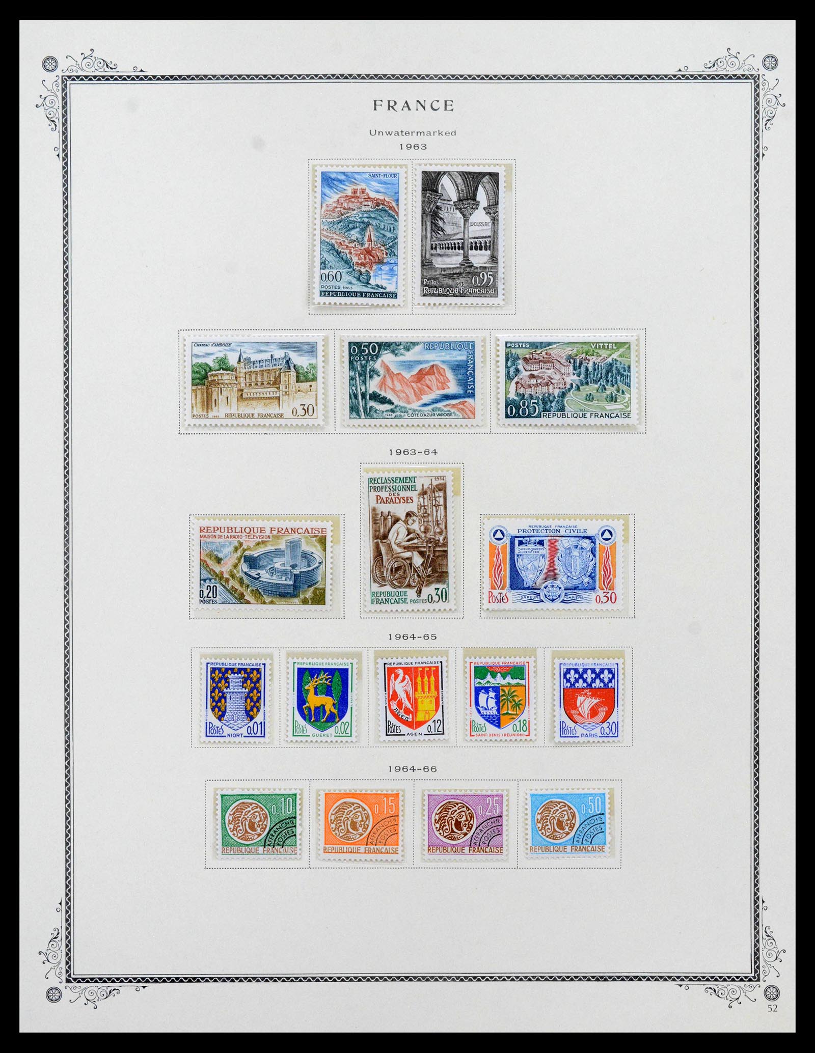 39154 0057 - Postzegelverzameling 39154 Frankrijk 1849-1984.