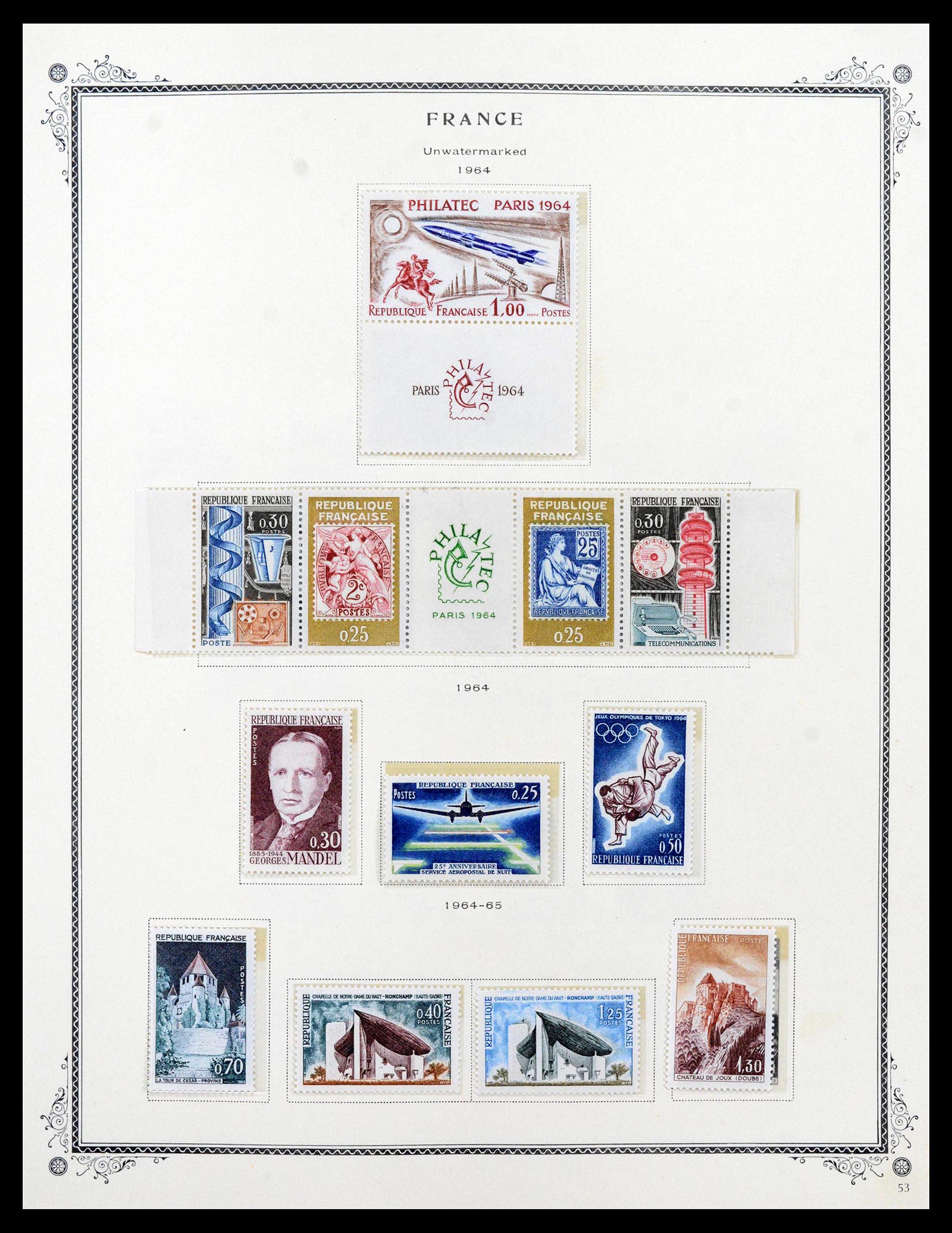 39154 0058 - Stamp collection 39154 France 1849-1984.
