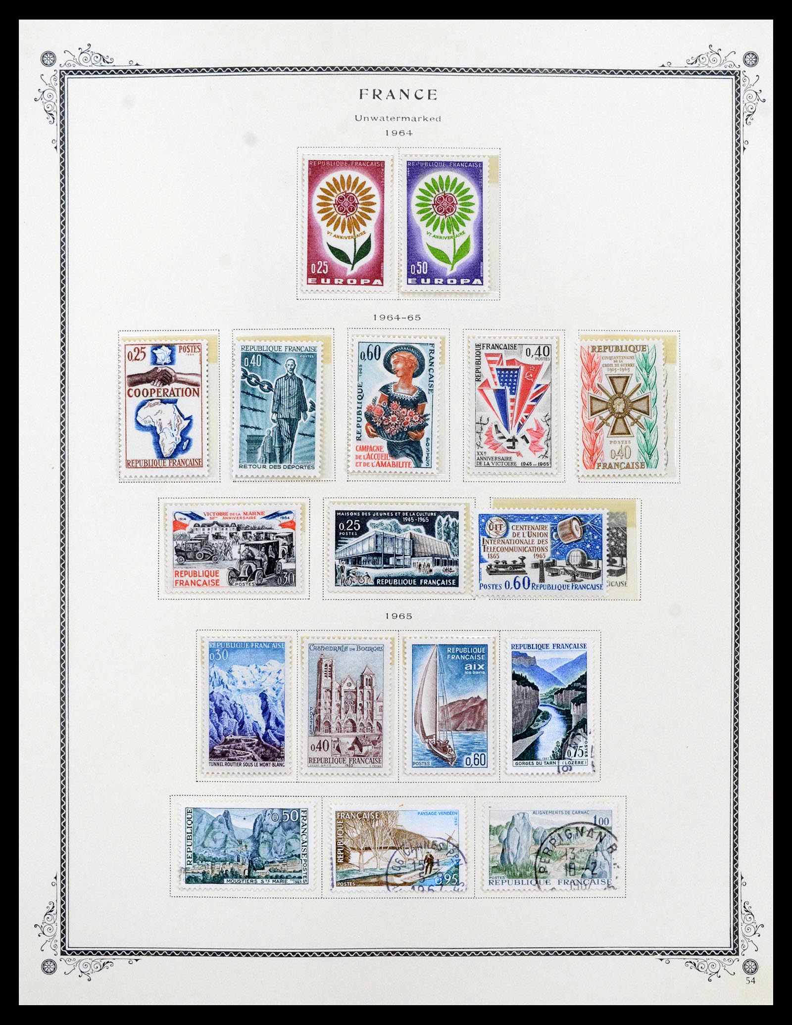 39154 0059 - Postzegelverzameling 39154 Frankrijk 1849-1984.