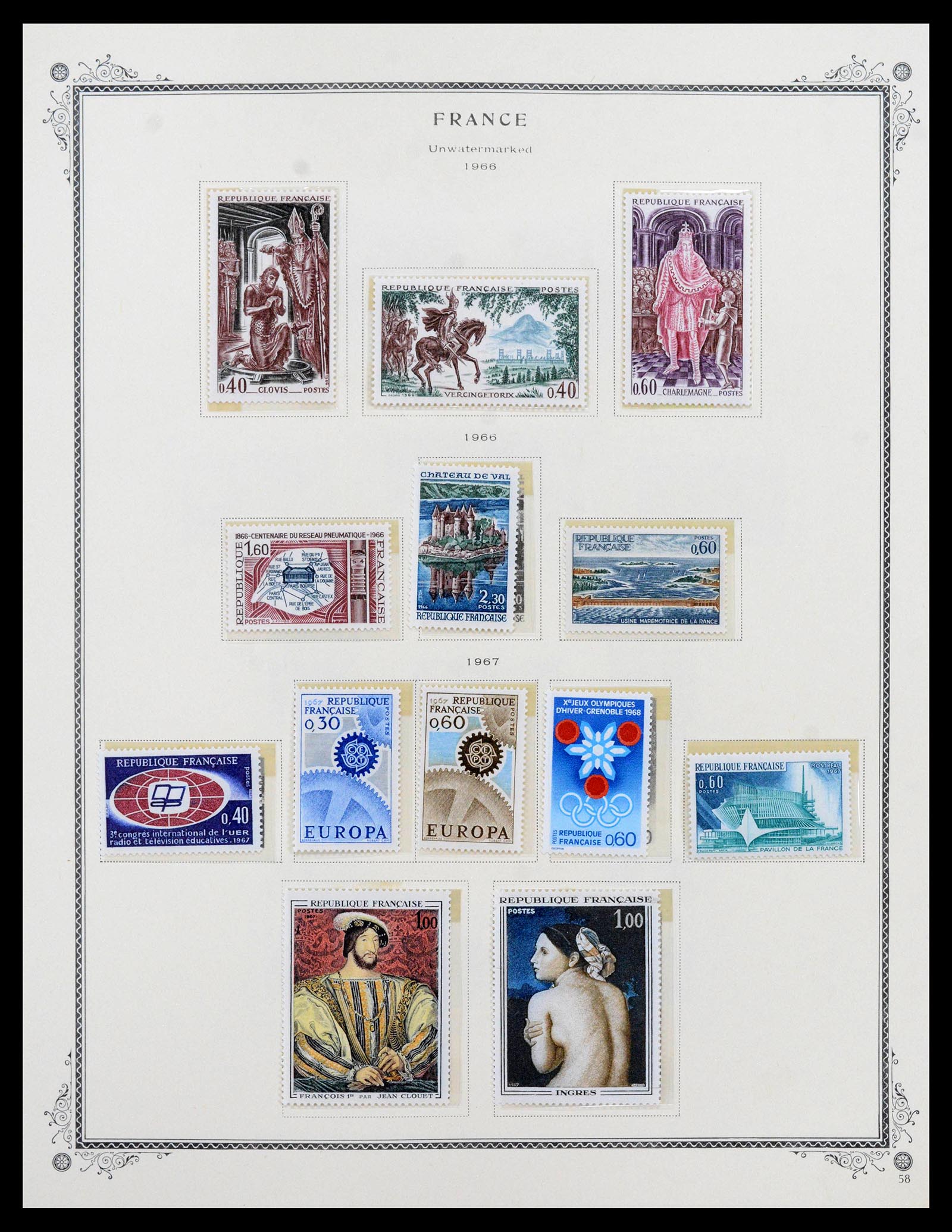 39154 0063 - Stamp collection 39154 France 1849-1984.