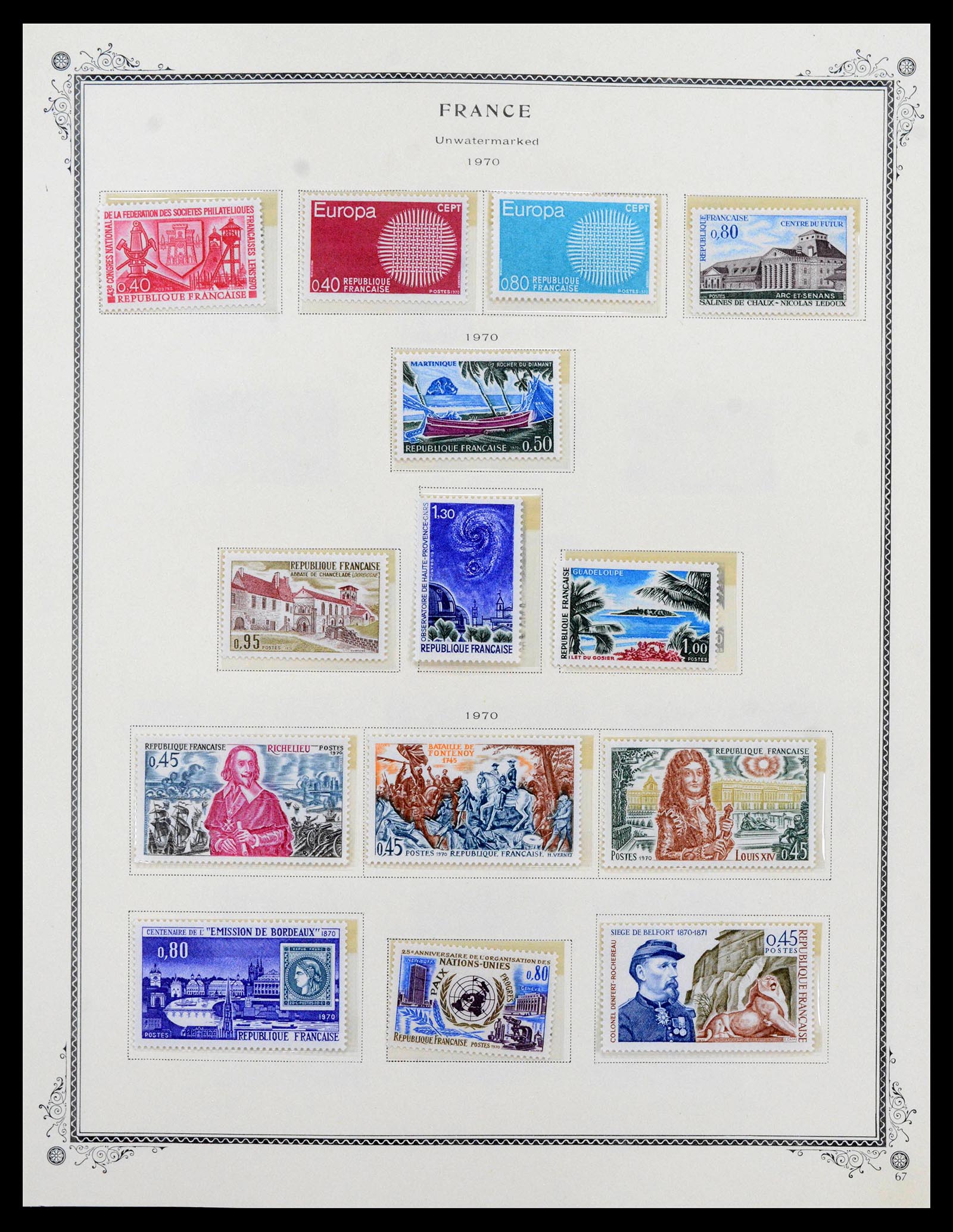 39154 0072 - Stamp collection 39154 France 1849-1984.