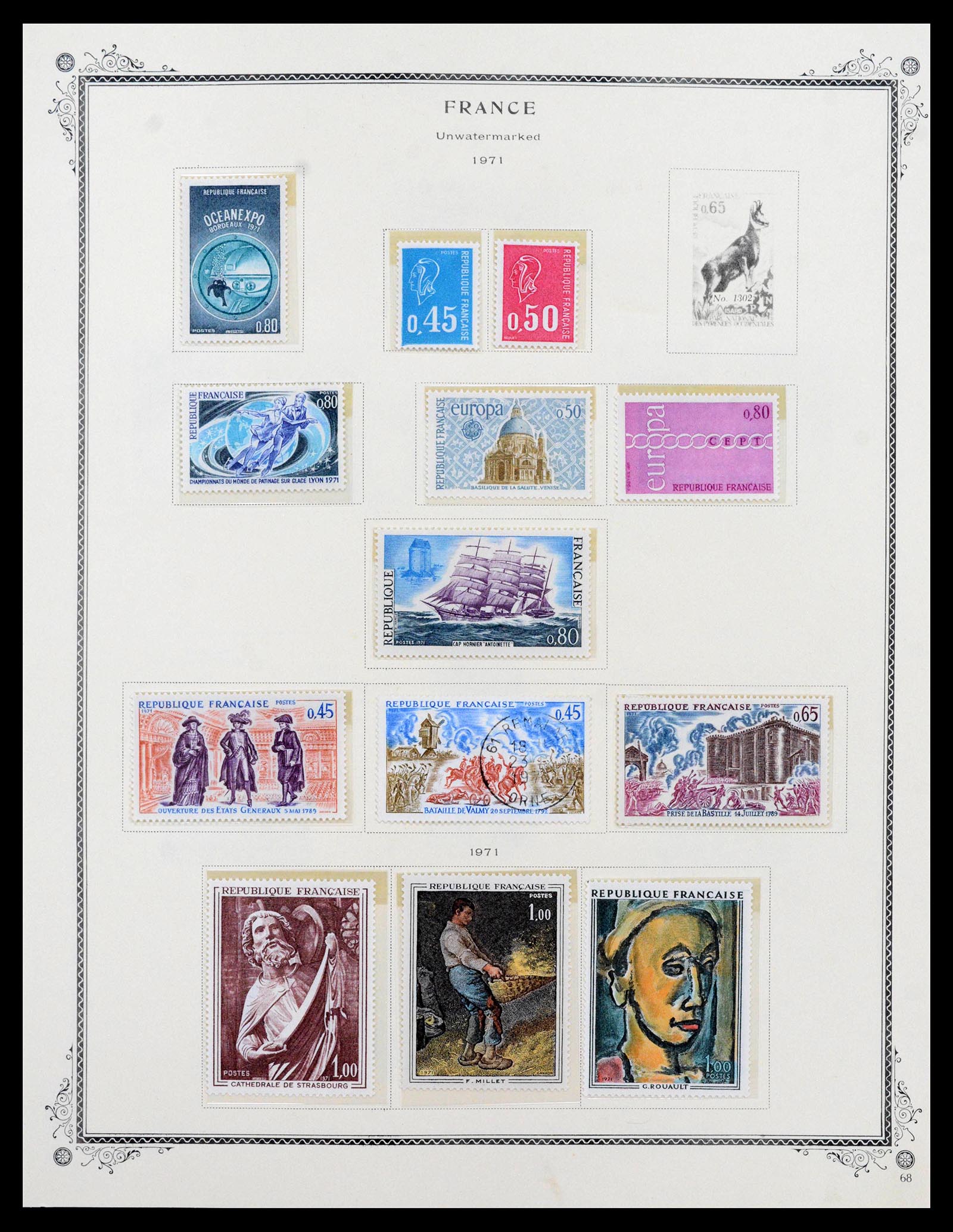 39154 0073 - Stamp collection 39154 France 1849-1984.
