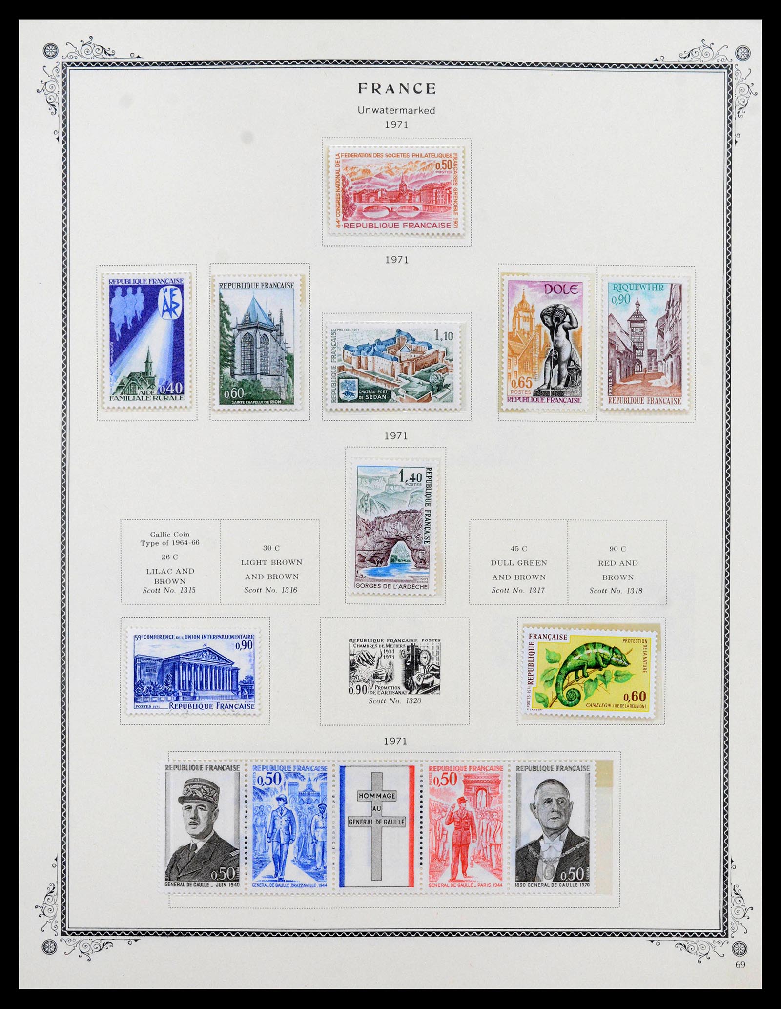 39154 0074 - Stamp collection 39154 France 1849-1984.