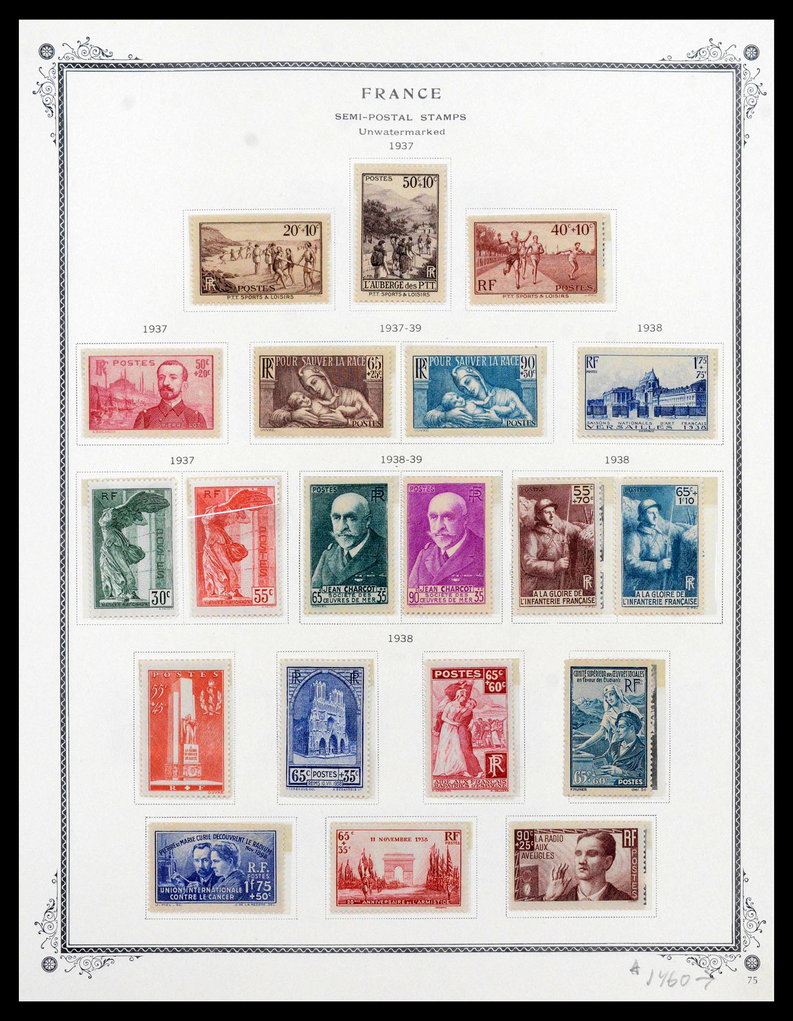 39154 0121 - Stamp collection 39154 France 1849-1984.