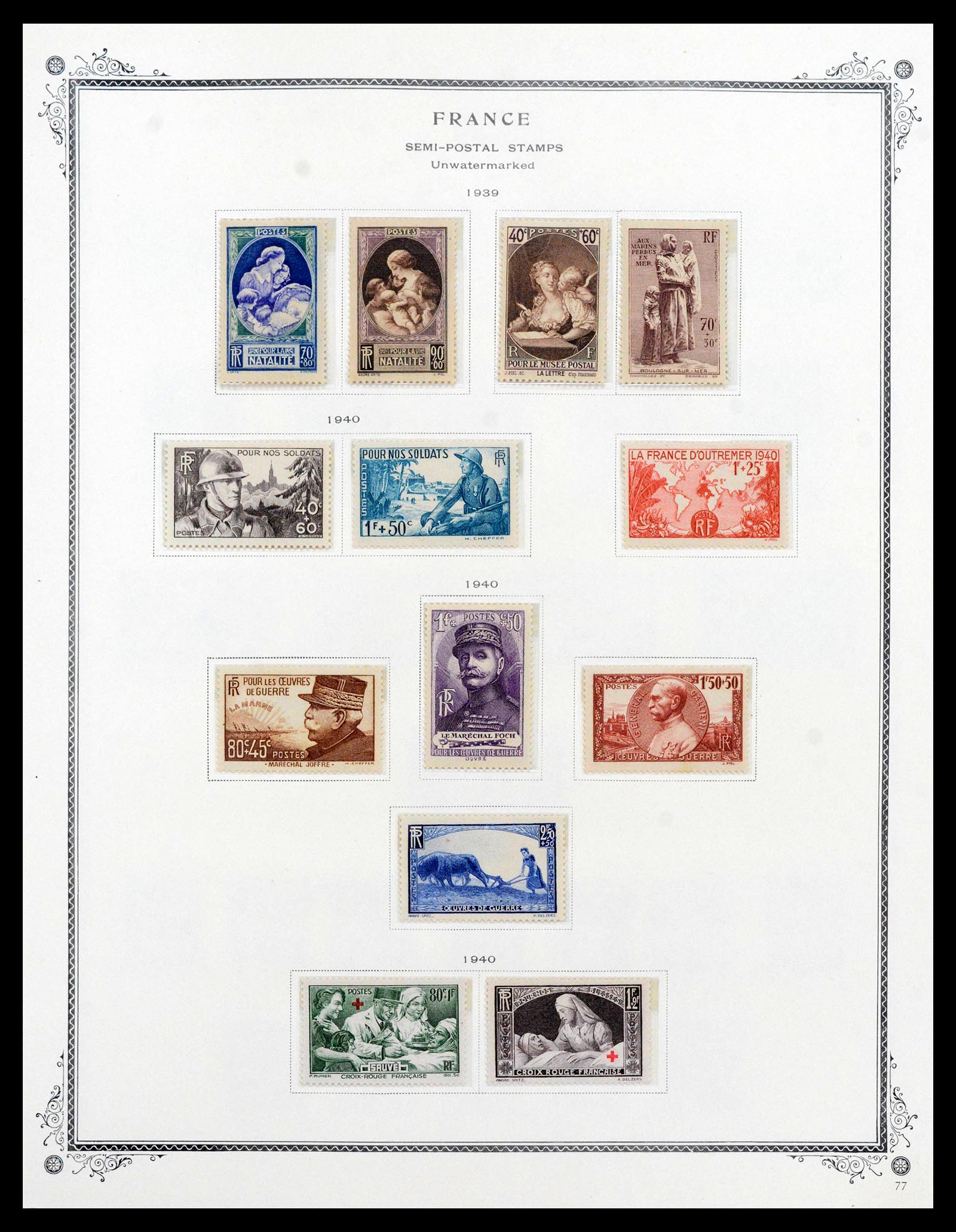 39154 0123 - Stamp collection 39154 France 1849-1984.