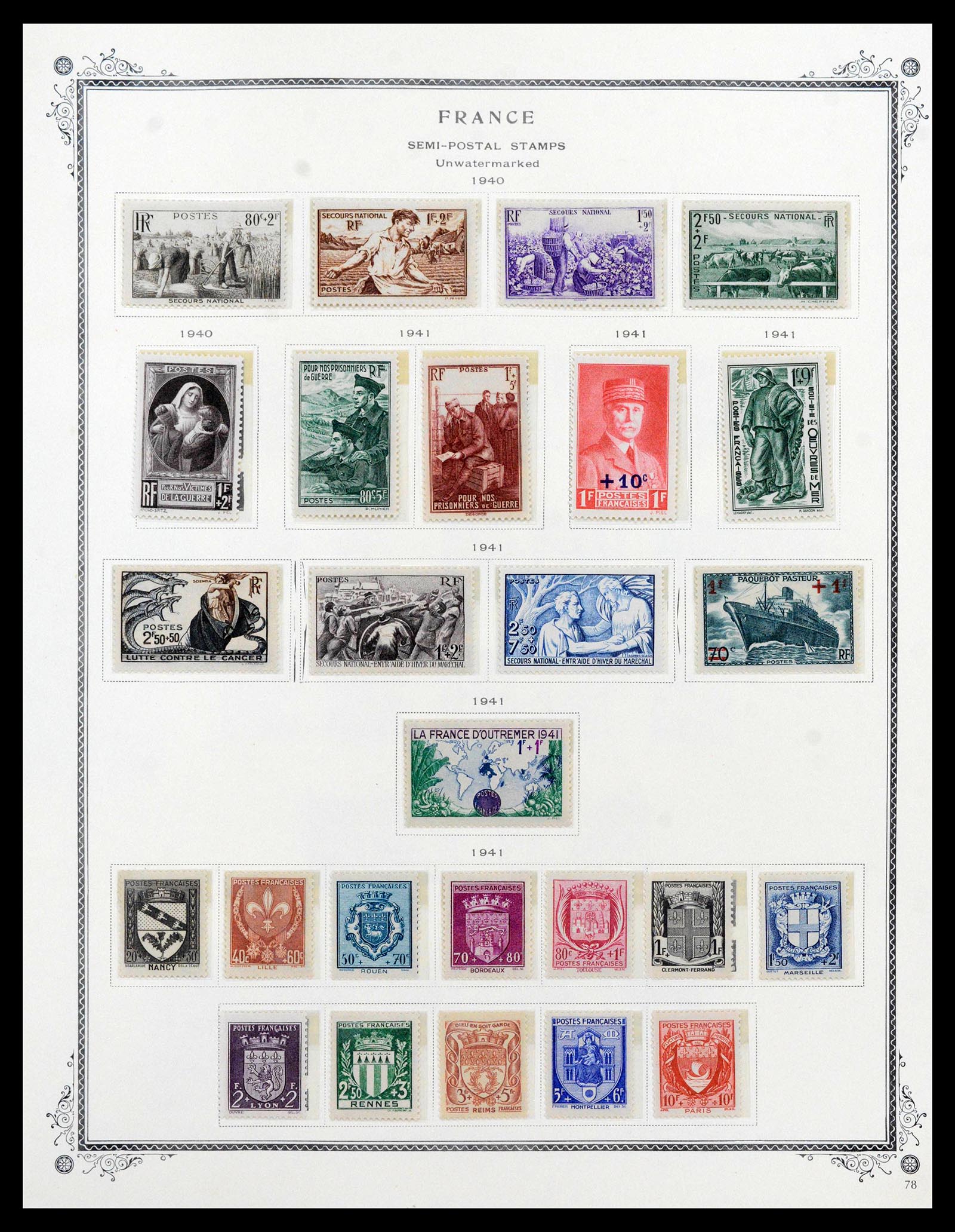 39154 0124 - Stamp collection 39154 France 1849-1984.