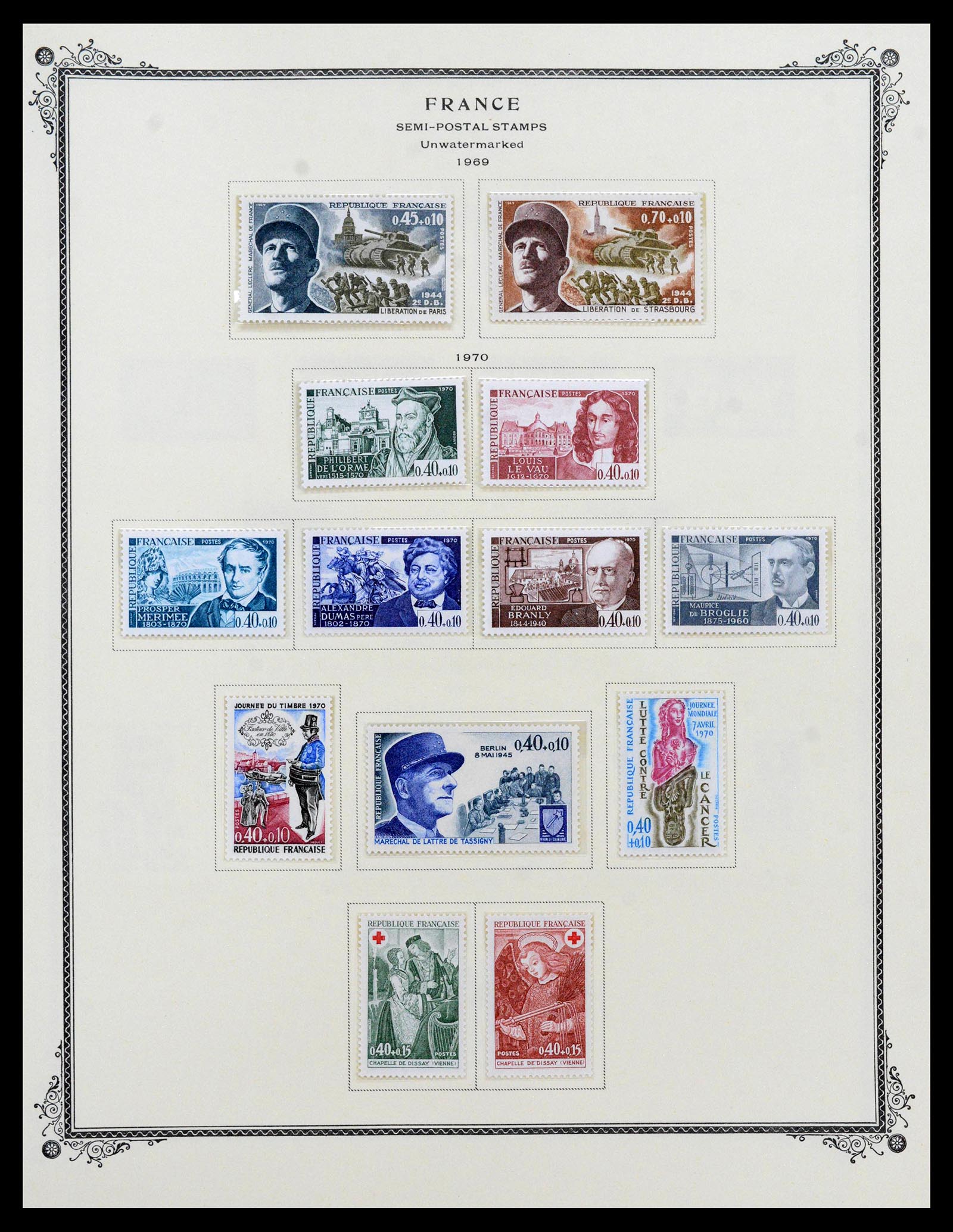 39154 0142 - Postzegelverzameling 39154 Frankrijk 1849-1984.