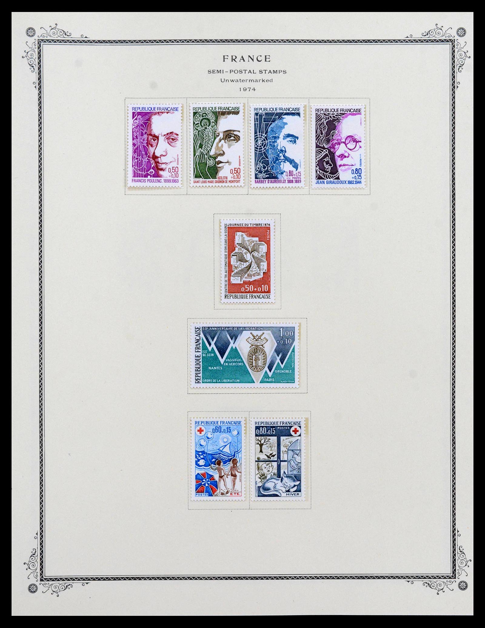 39154 0145 - Postzegelverzameling 39154 Frankrijk 1849-1984.