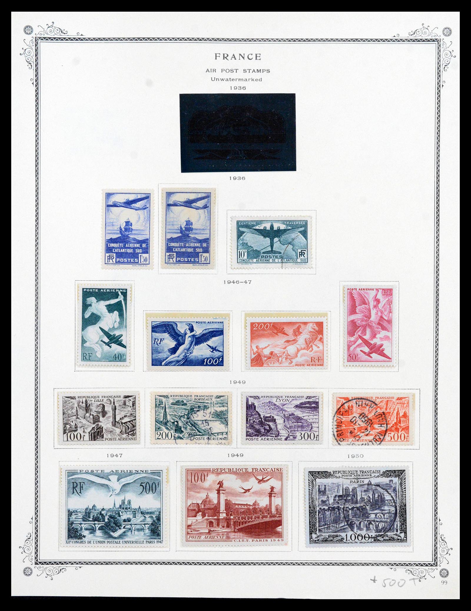 39154 0154 - Stamp collection 39154 France 1849-1984.