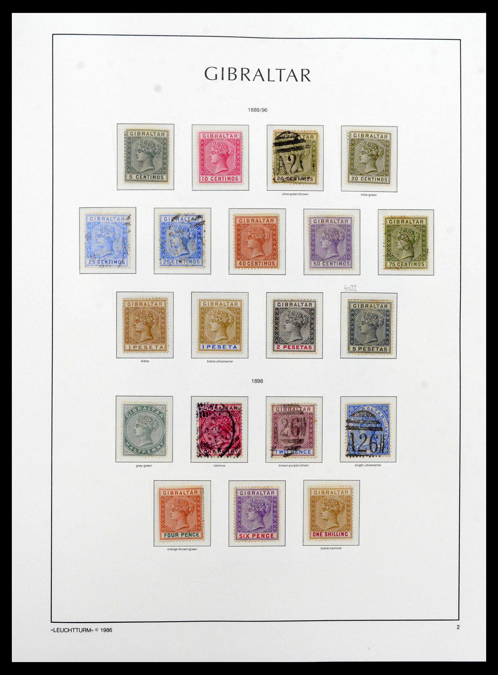 39158 0002 - Stamp collection 39158 Gibraltar 1886-2013.