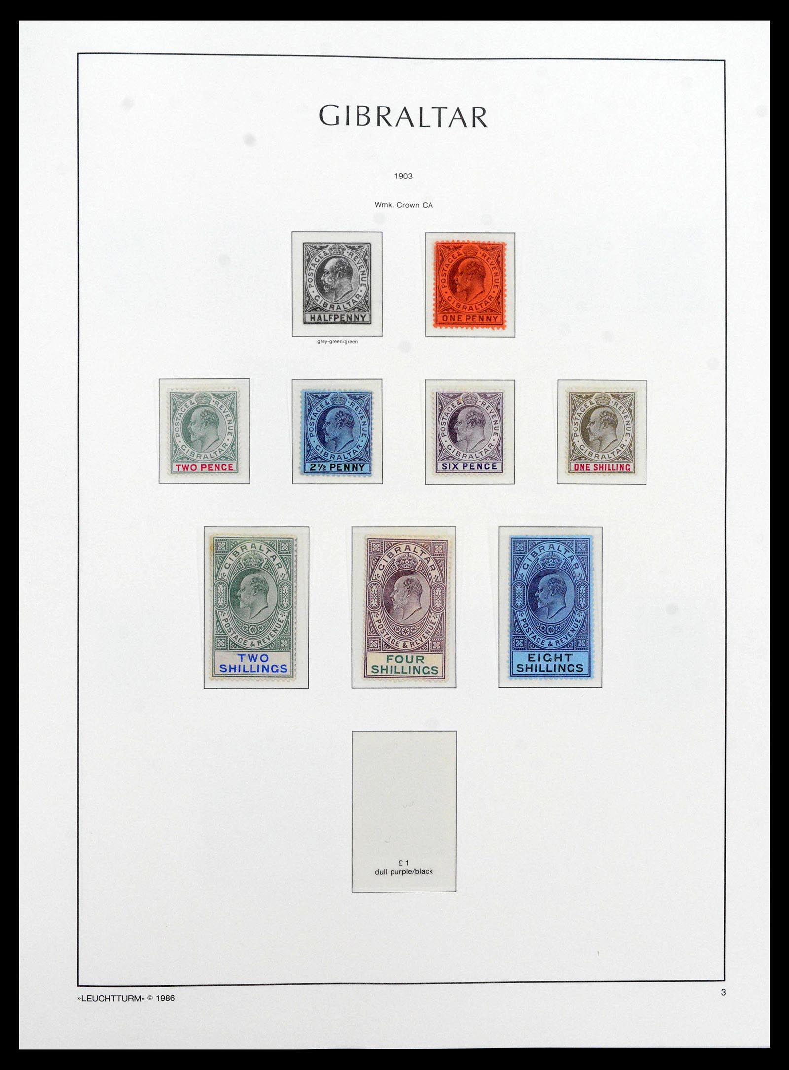 39158 0003 - Stamp collection 39158 Gibraltar 1886-2013.