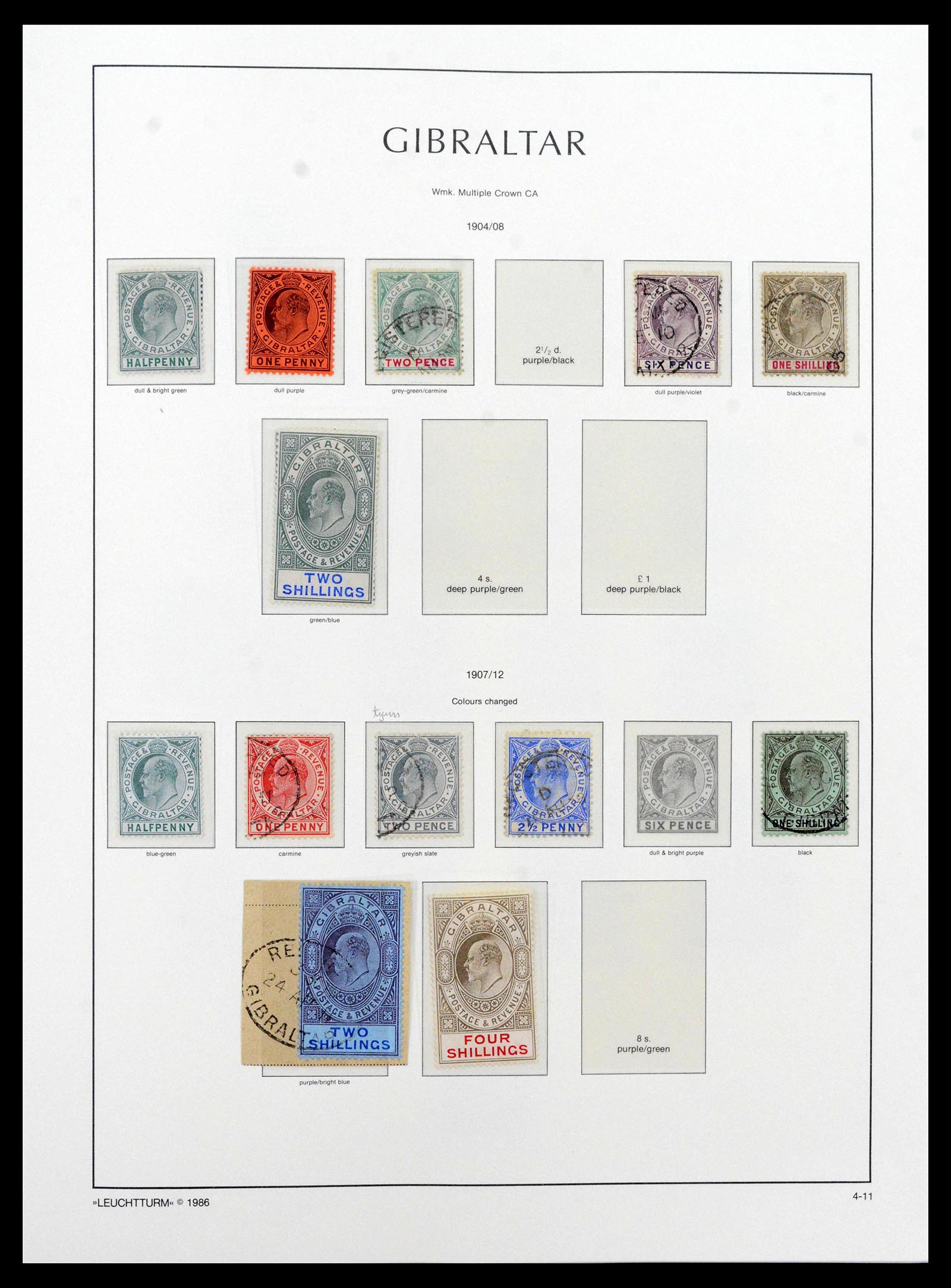 39158 0004 - Stamp collection 39158 Gibraltar 1886-2013.