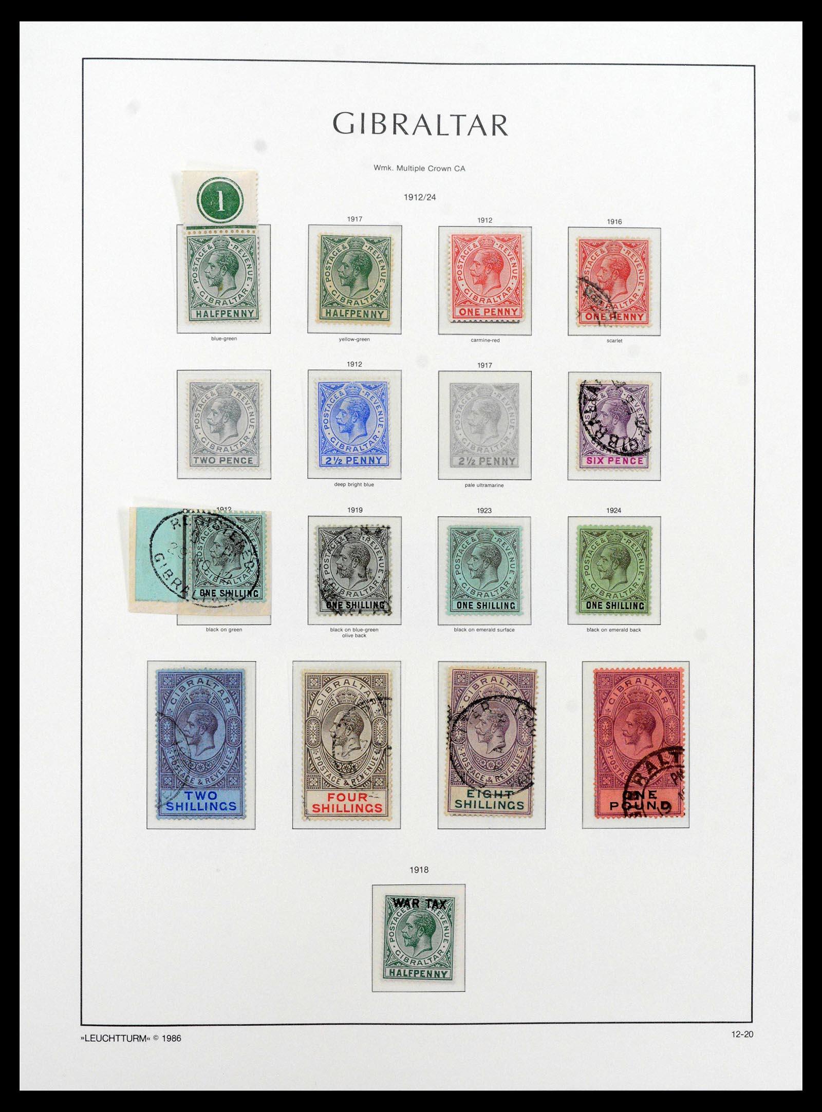 39158 0005 - Stamp collection 39158 Gibraltar 1886-2013.