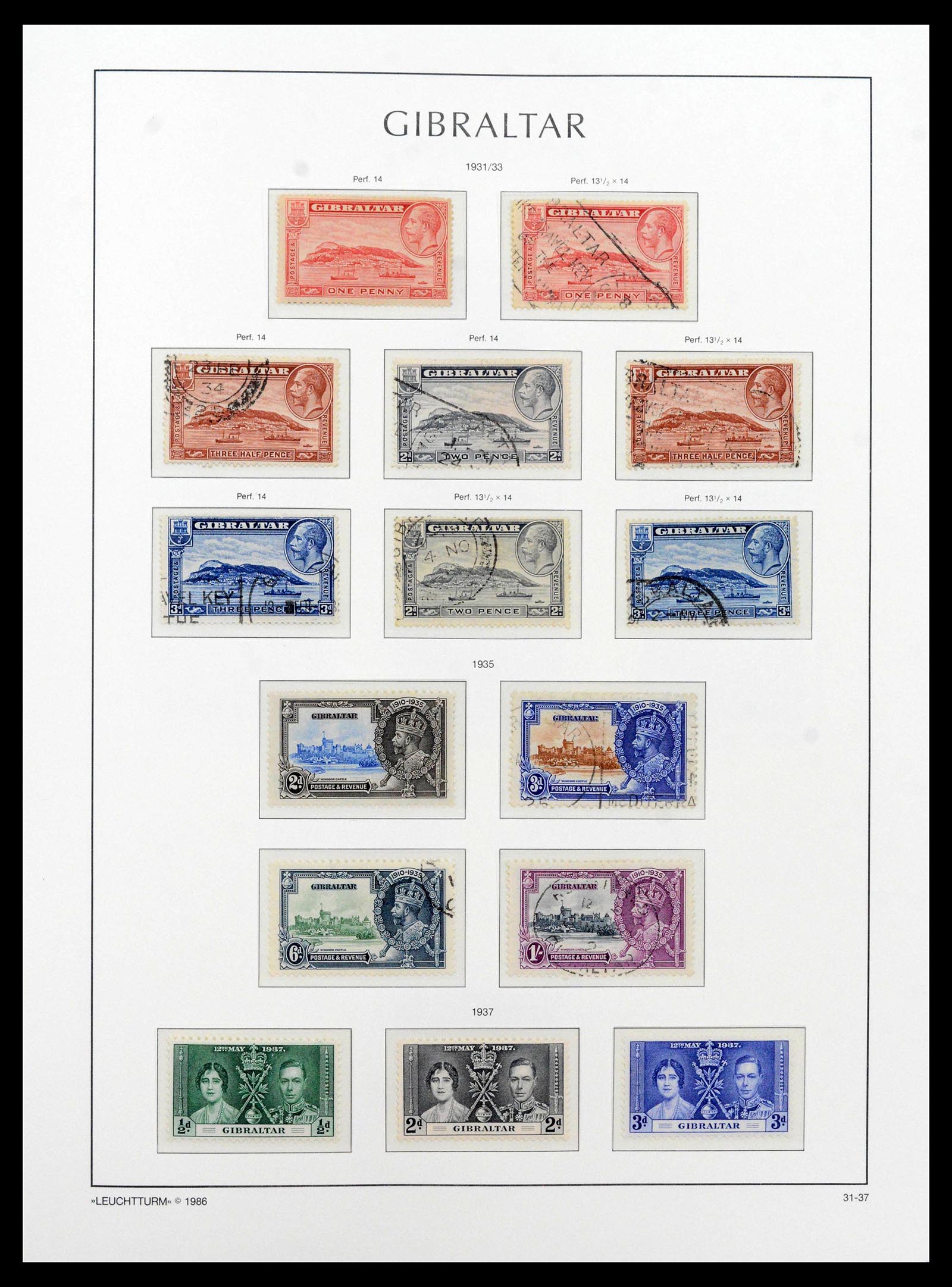 39158 0008 - Stamp collection 39158 Gibraltar 1886-2013.