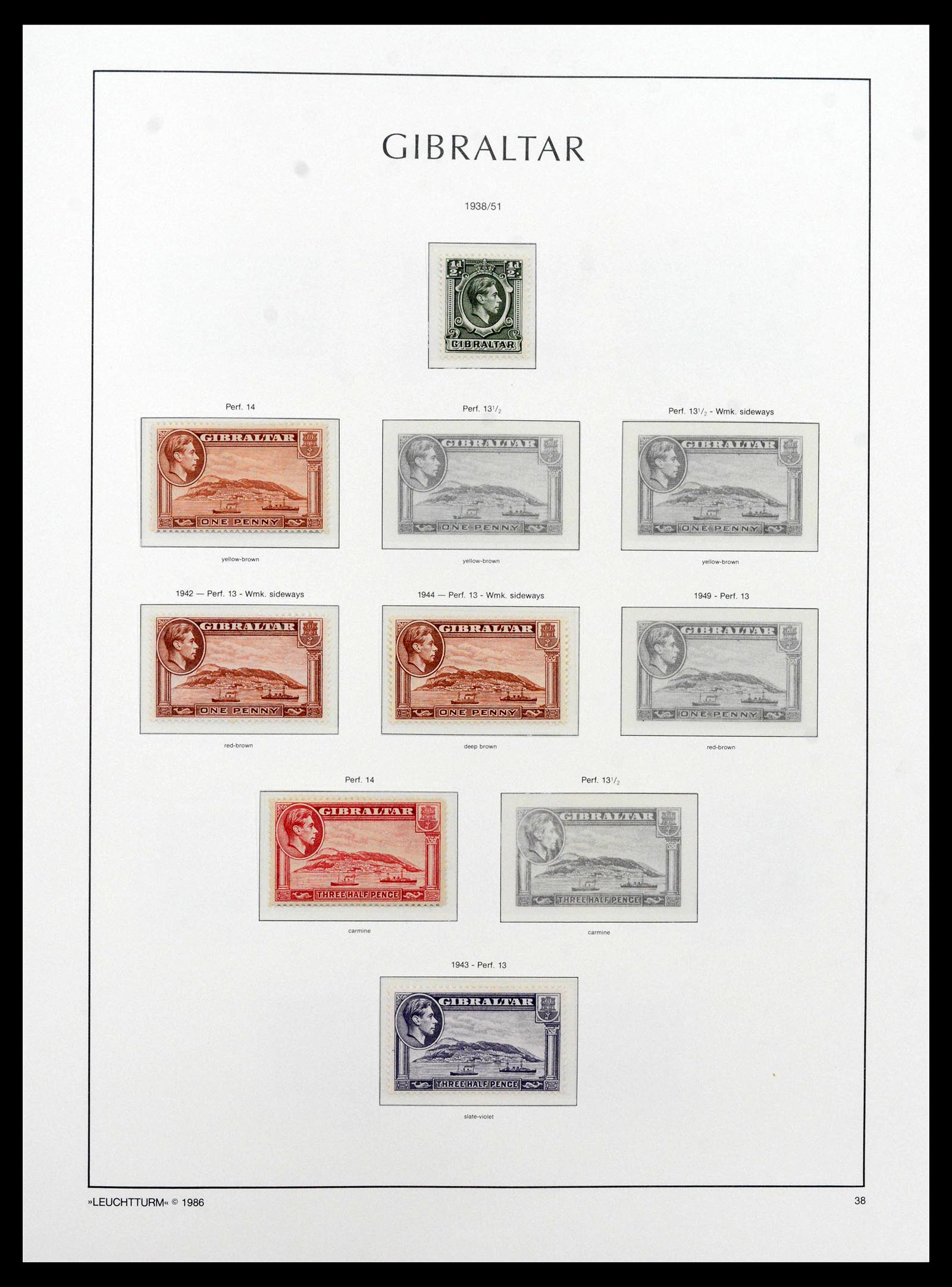 39158 0009 - Stamp collection 39158 Gibraltar 1886-2013.