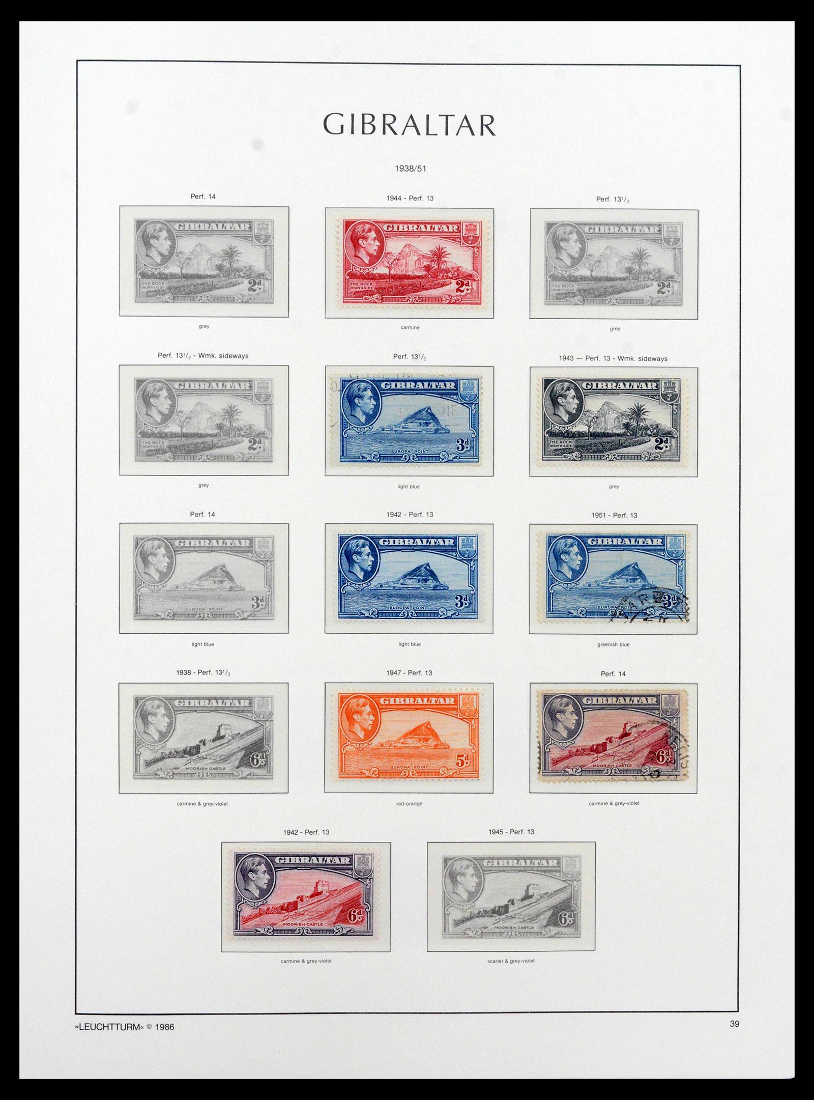 39158 0010 - Stamp collection 39158 Gibraltar 1886-2013.