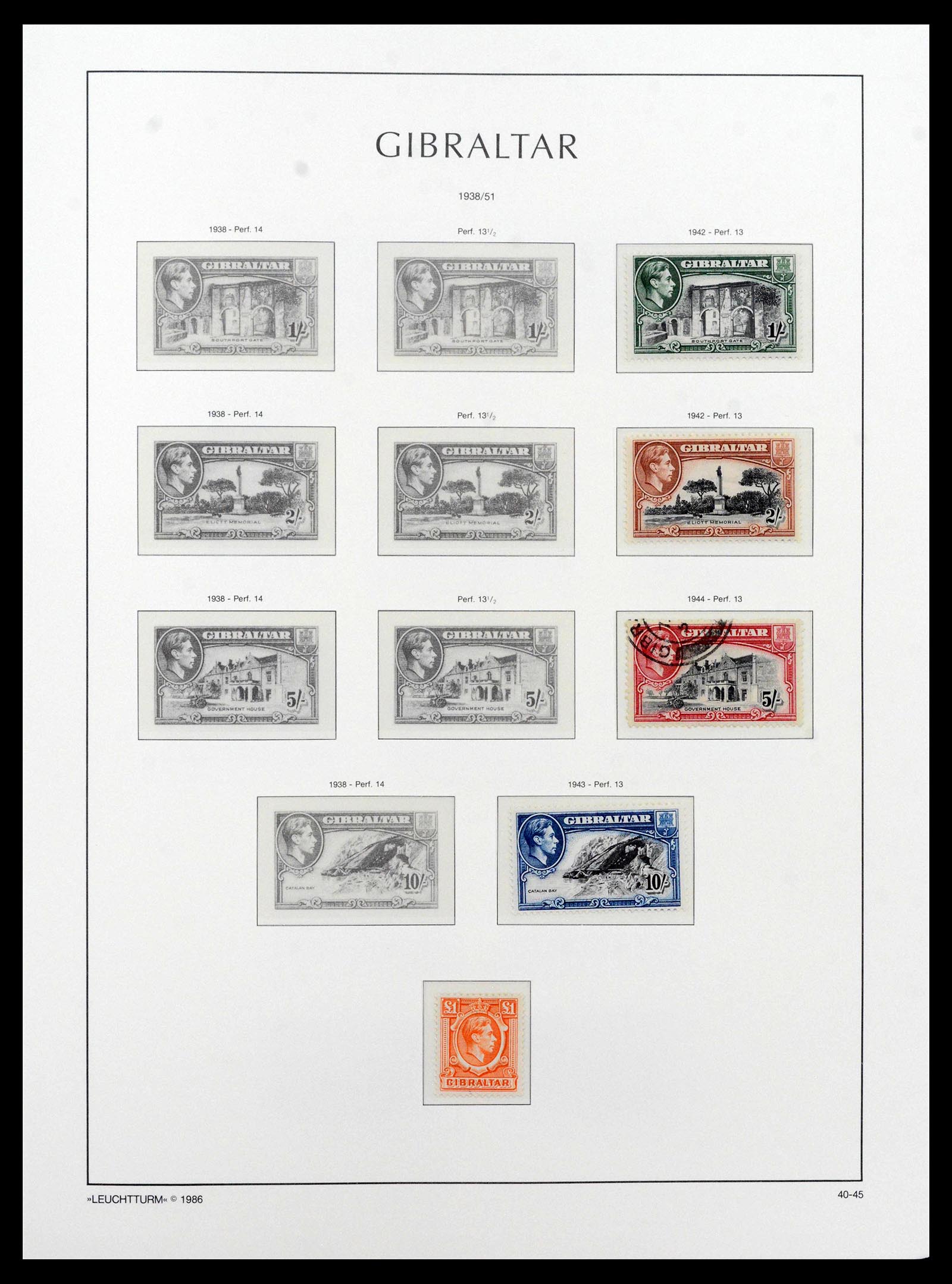 39158 0011 - Stamp collection 39158 Gibraltar 1886-2013.