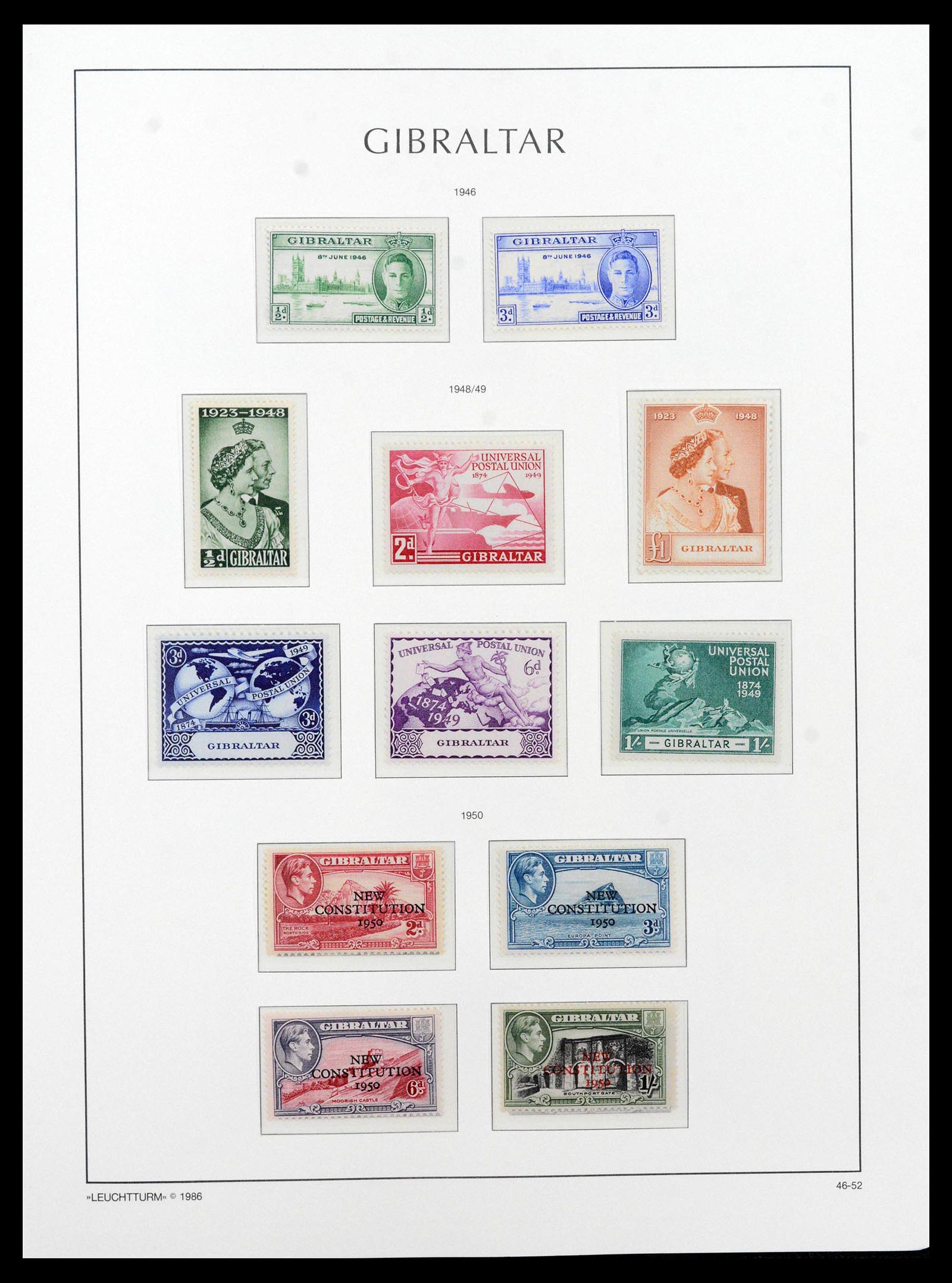 39158 0012 - Stamp collection 39158 Gibraltar 1886-2013.