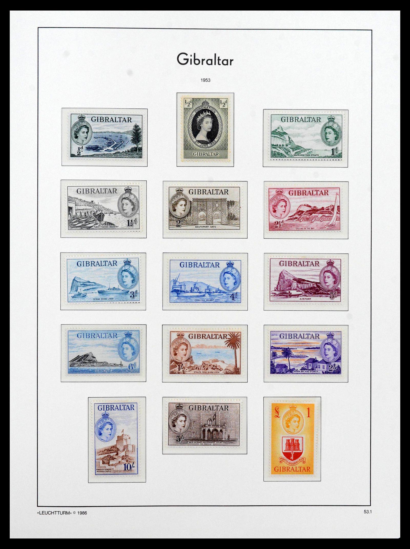 39158 0013 - Stamp collection 39158 Gibraltar 1886-2013.