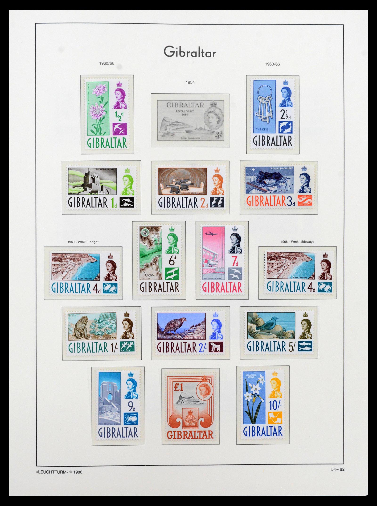 39158 0014 - Stamp collection 39158 Gibraltar 1886-2013.