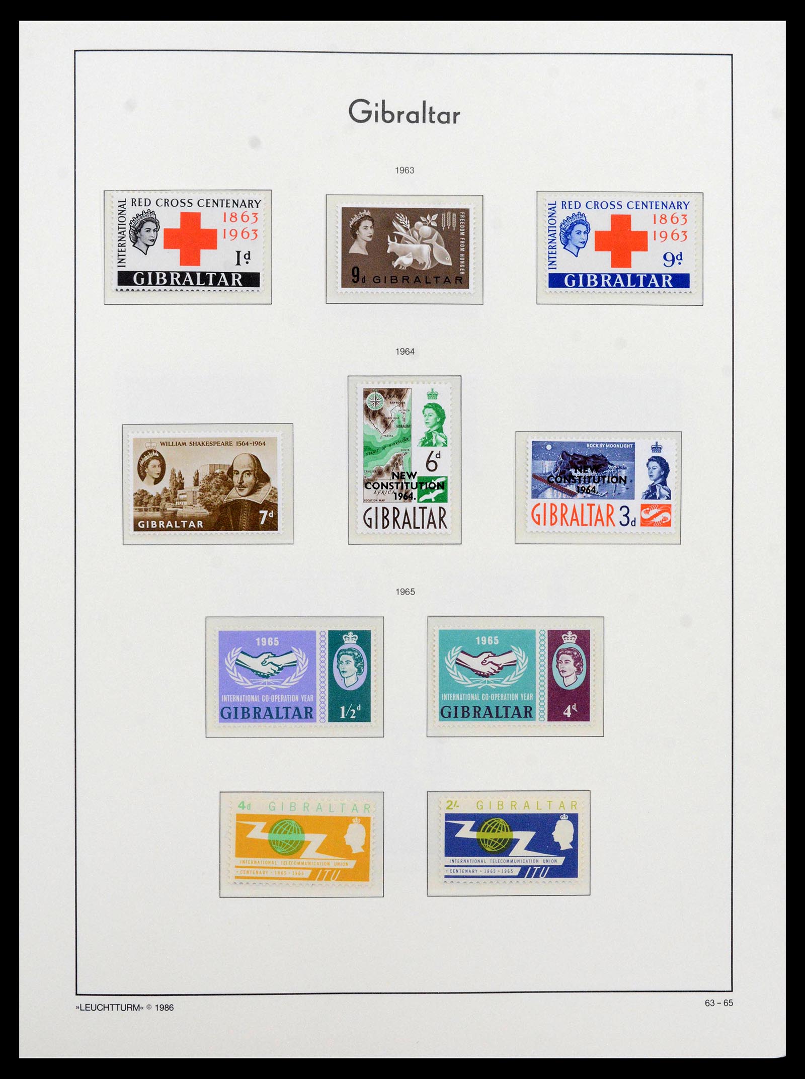 39158 0015 - Stamp collection 39158 Gibraltar 1886-2013.