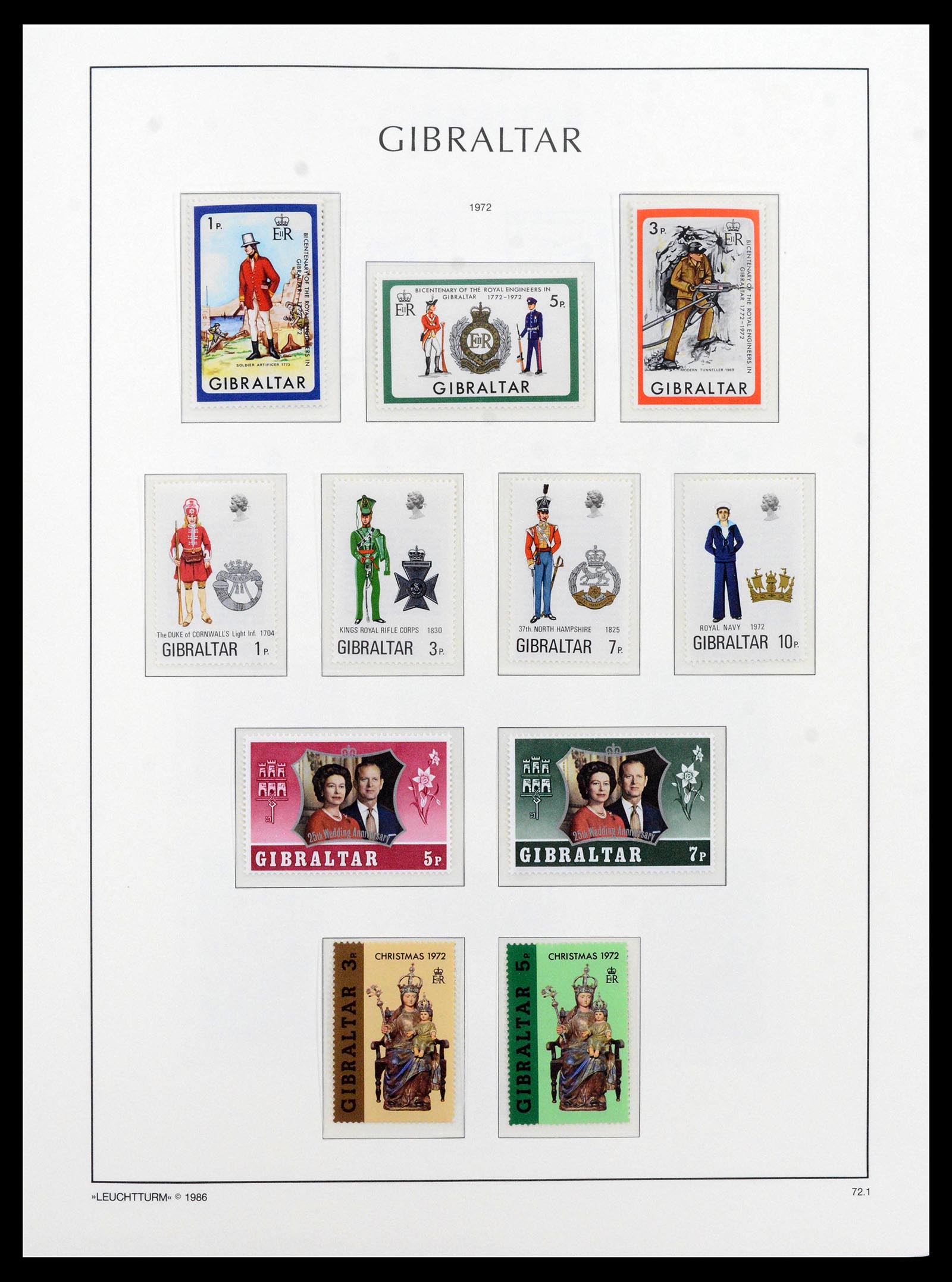 39158 0027 - Stamp collection 39158 Gibraltar 1886-2013.
