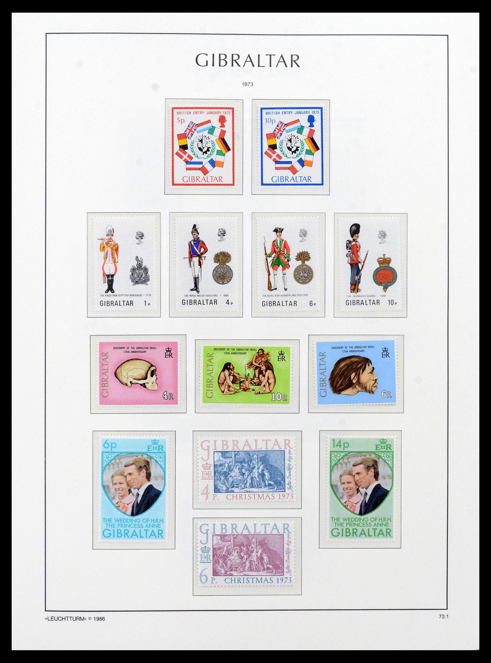 39158 0028 - Stamp collection 39158 Gibraltar 1886-2013.
