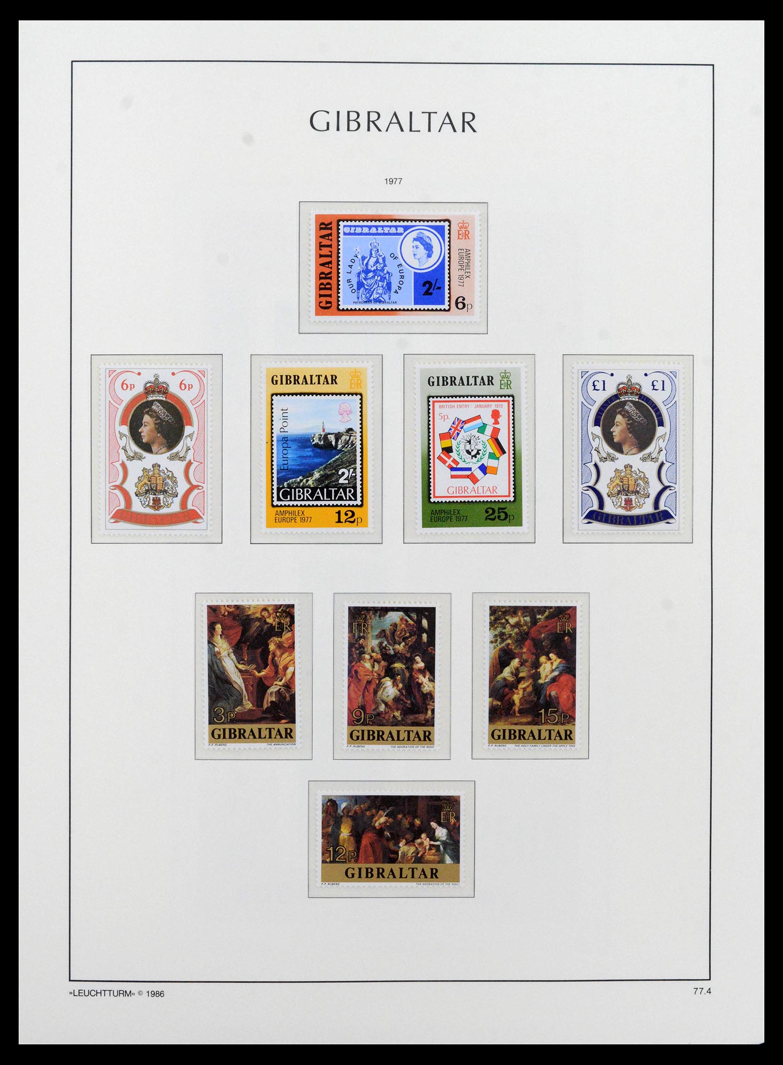 39158 0040 - Stamp collection 39158 Gibraltar 1886-2013.