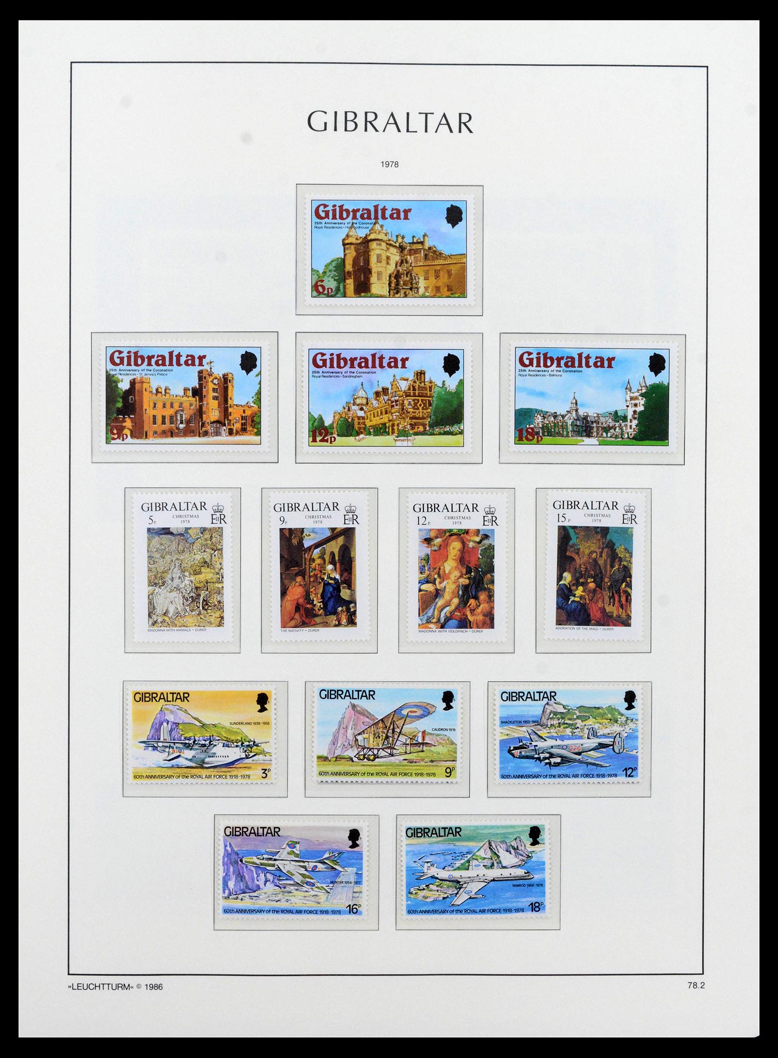 39158 0043 - Stamp collection 39158 Gibraltar 1886-2013.