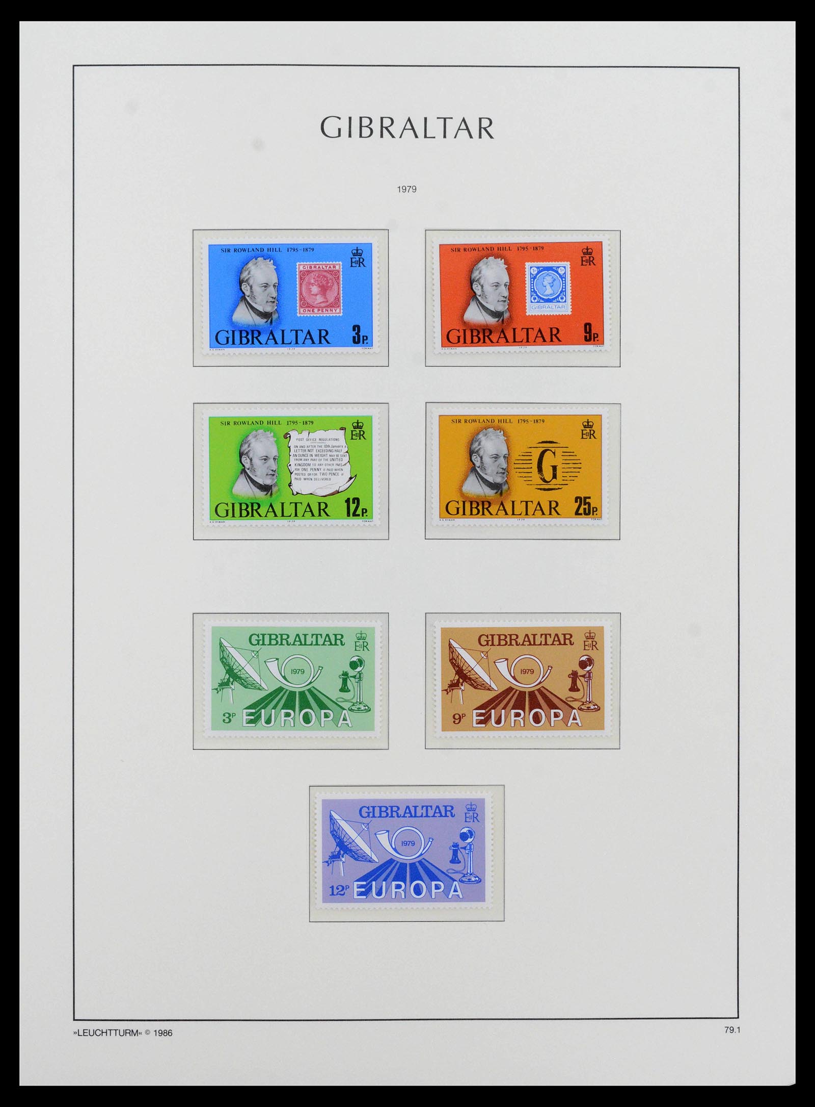 39158 0045 - Stamp collection 39158 Gibraltar 1886-2013.