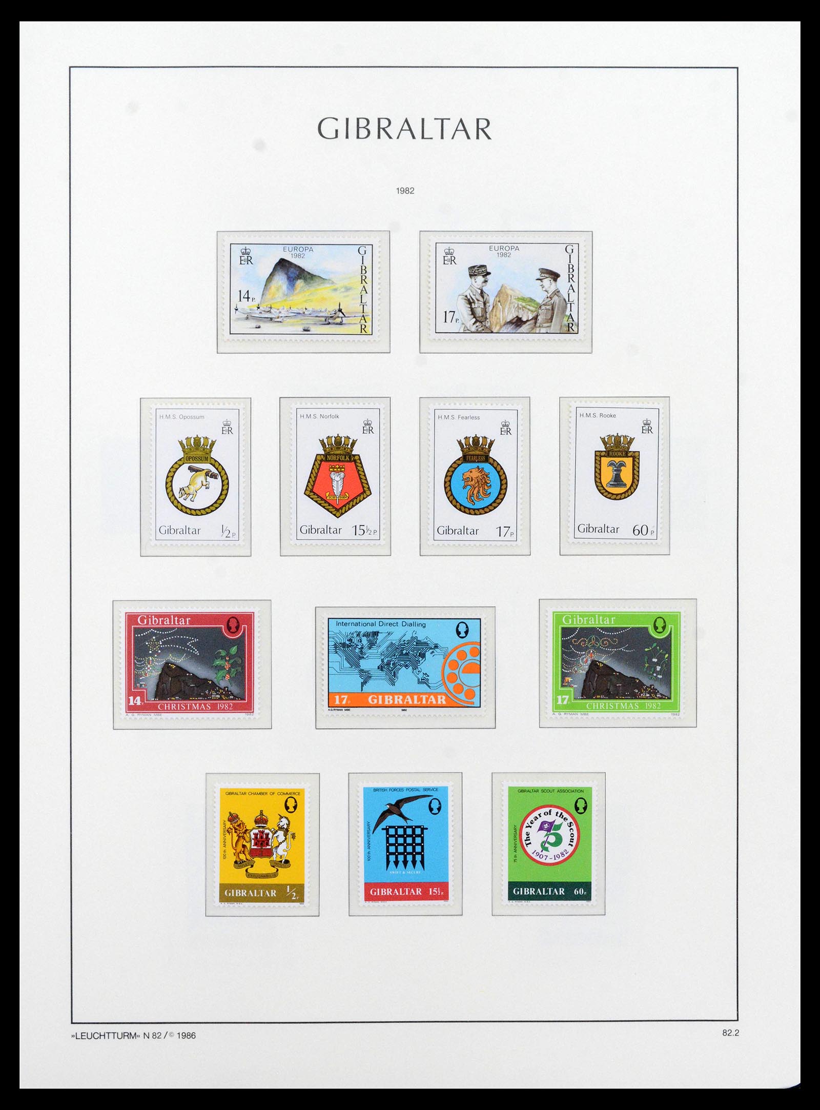 39158 0051 - Stamp collection 39158 Gibraltar 1886-2013.