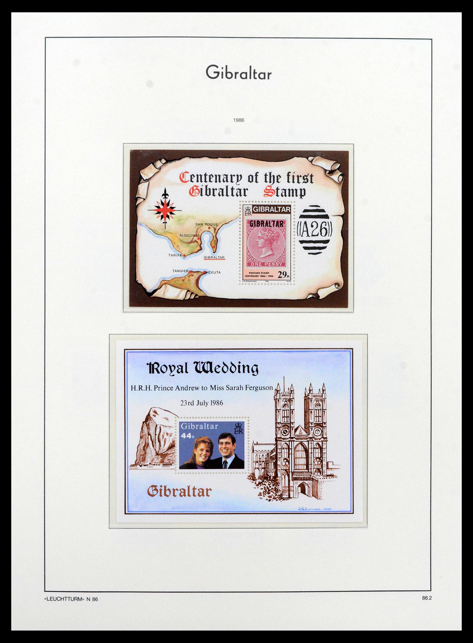 39158 0058 - Stamp collection 39158 Gibraltar 1886-2013.