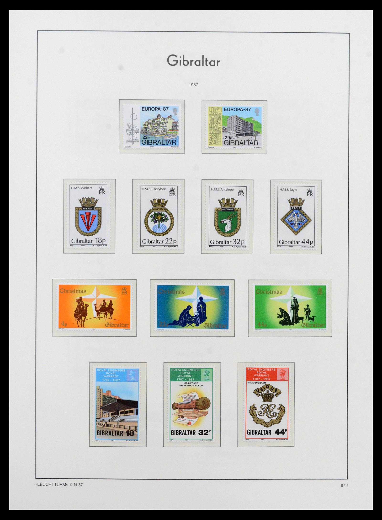 39158 0059 - Stamp collection 39158 Gibraltar 1886-2013.
