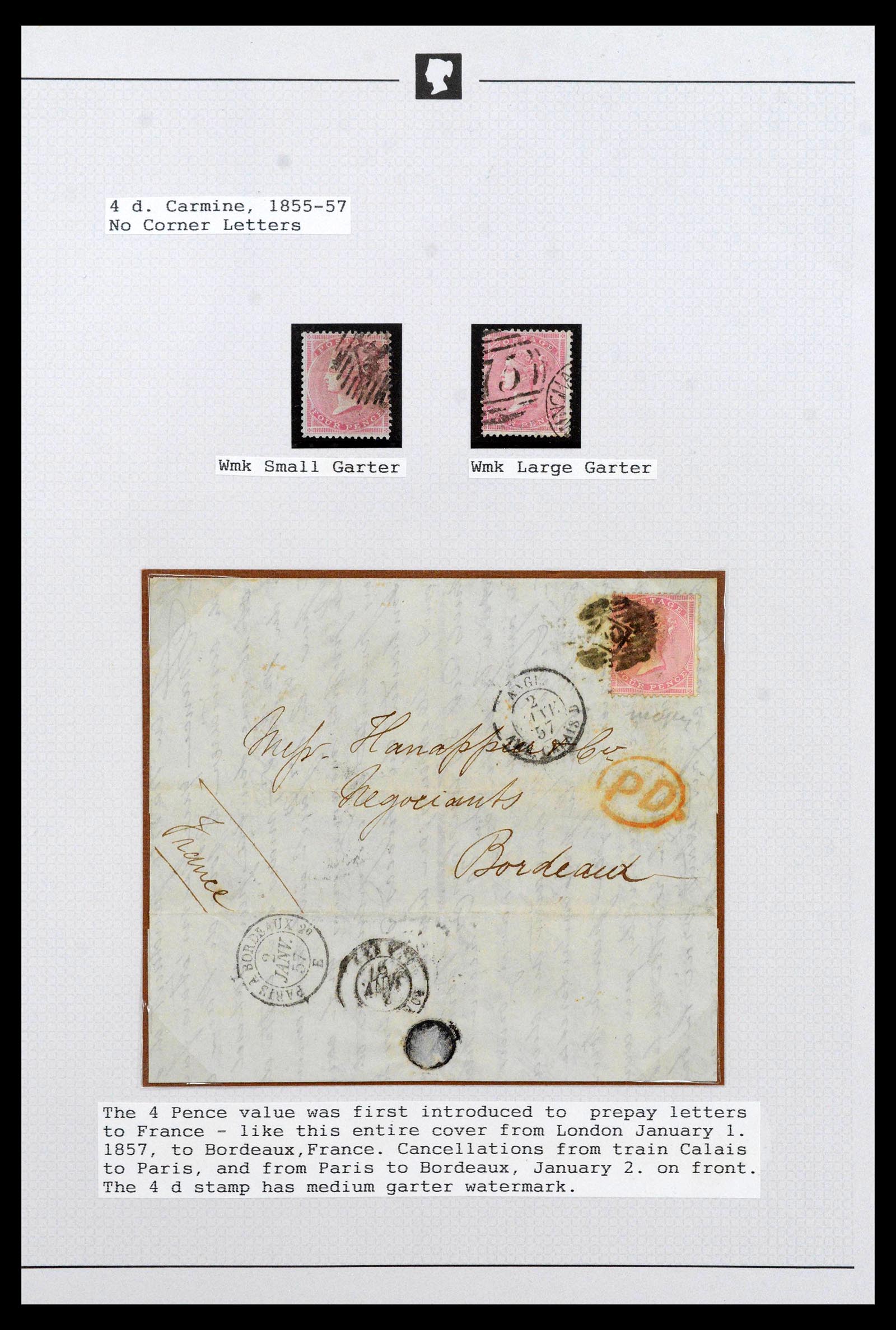 39160 0001 - Stamp collection 39160 Great Britain 1855-1883.